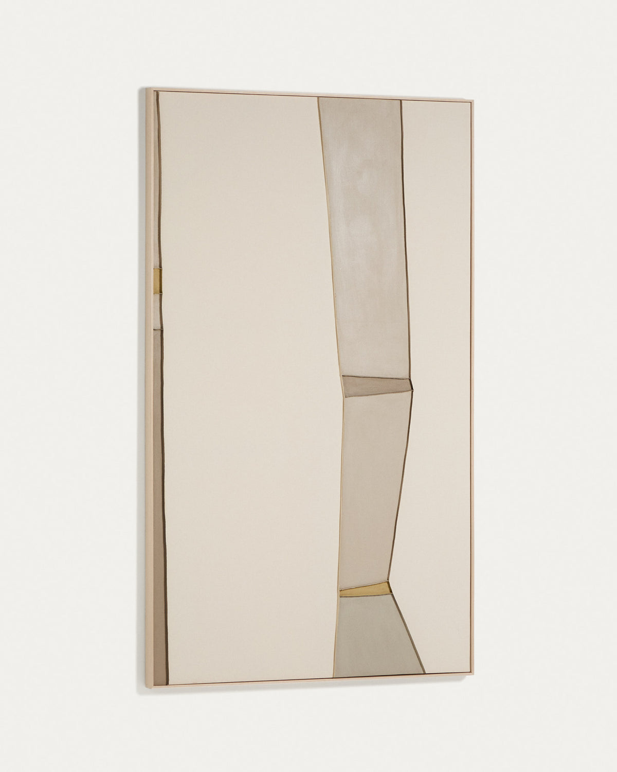 Abstraktes Bild Deravia, 120 x 200 cm in Beige, Grau, Grün präsentiert im Onlineshop von KAQTU Design AG. Bild ist von Kave Home