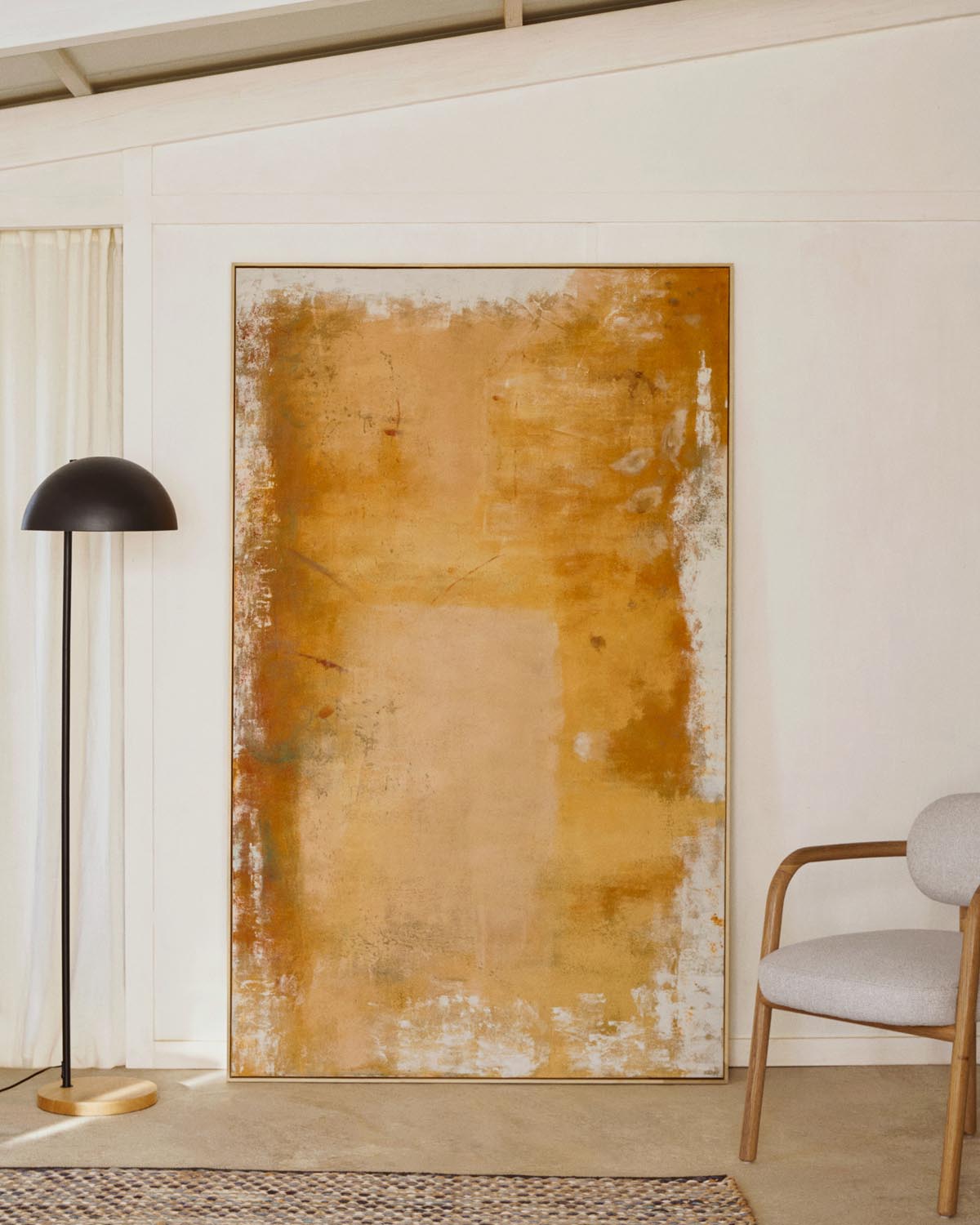 Selnar abstraktes Gelb-Bild 200x120 cm von Kave Home – Modernes Design.