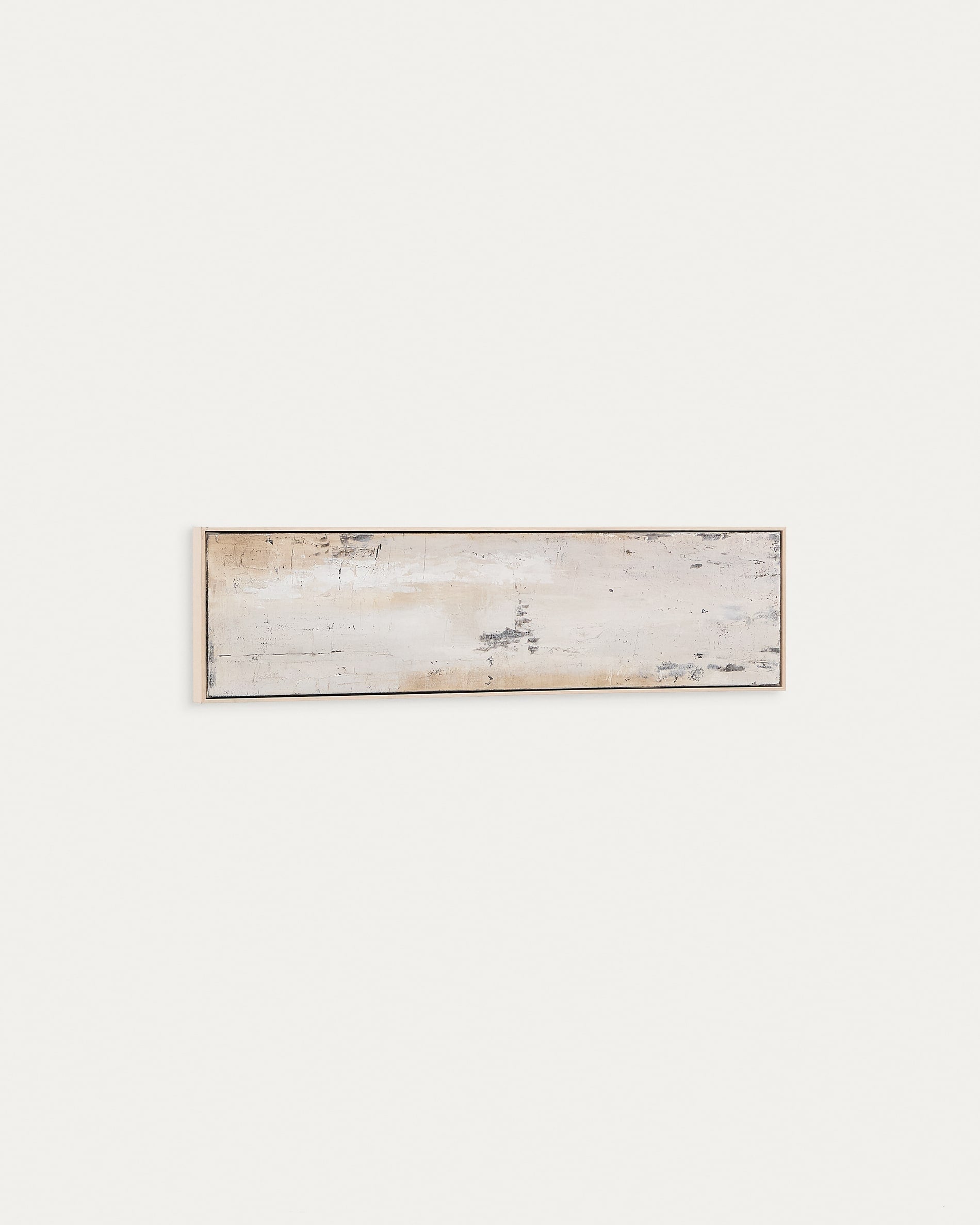 Abstraktes Kunstwerk Selnar in Grau, 122x32 cm, von Kave Home. Stilvolles Design für moderne und elegante Wohnräume.