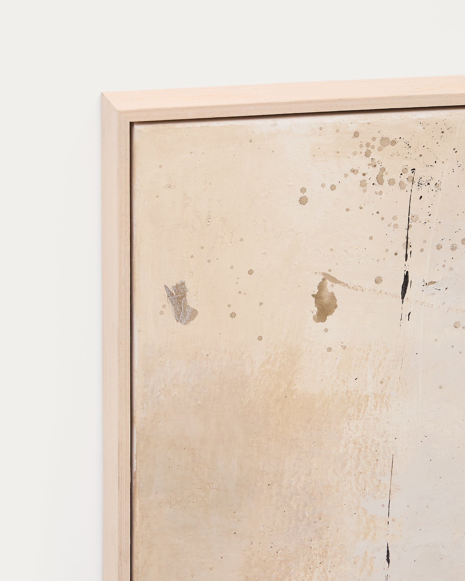 Ein stilvolles abstraktes Bild in sanften Beige- und Grautönen, das jedem Raum eine harmonische Note verleiht. Ideal für zeitgemäße Wohnkonzepte.