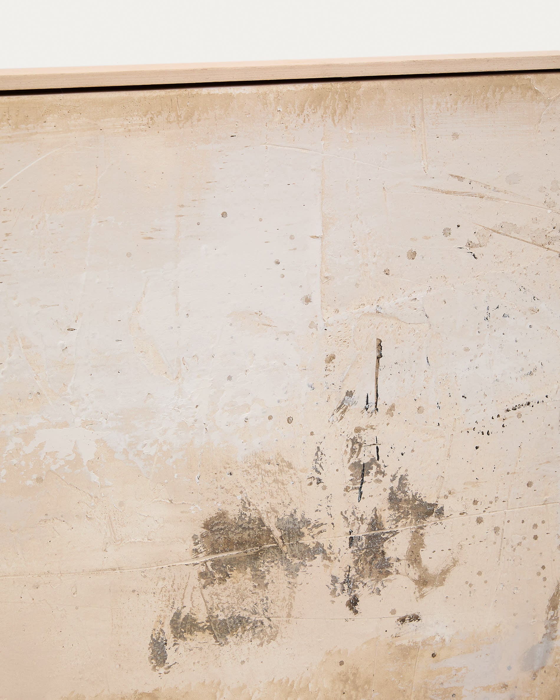 Elegantes abstraktes Kunstwerk in dunkelbeige, 182 x 47 cm. Perfekt für stilvolle Akzente in jedem Raum und harmonische Wohnatmosphäre.