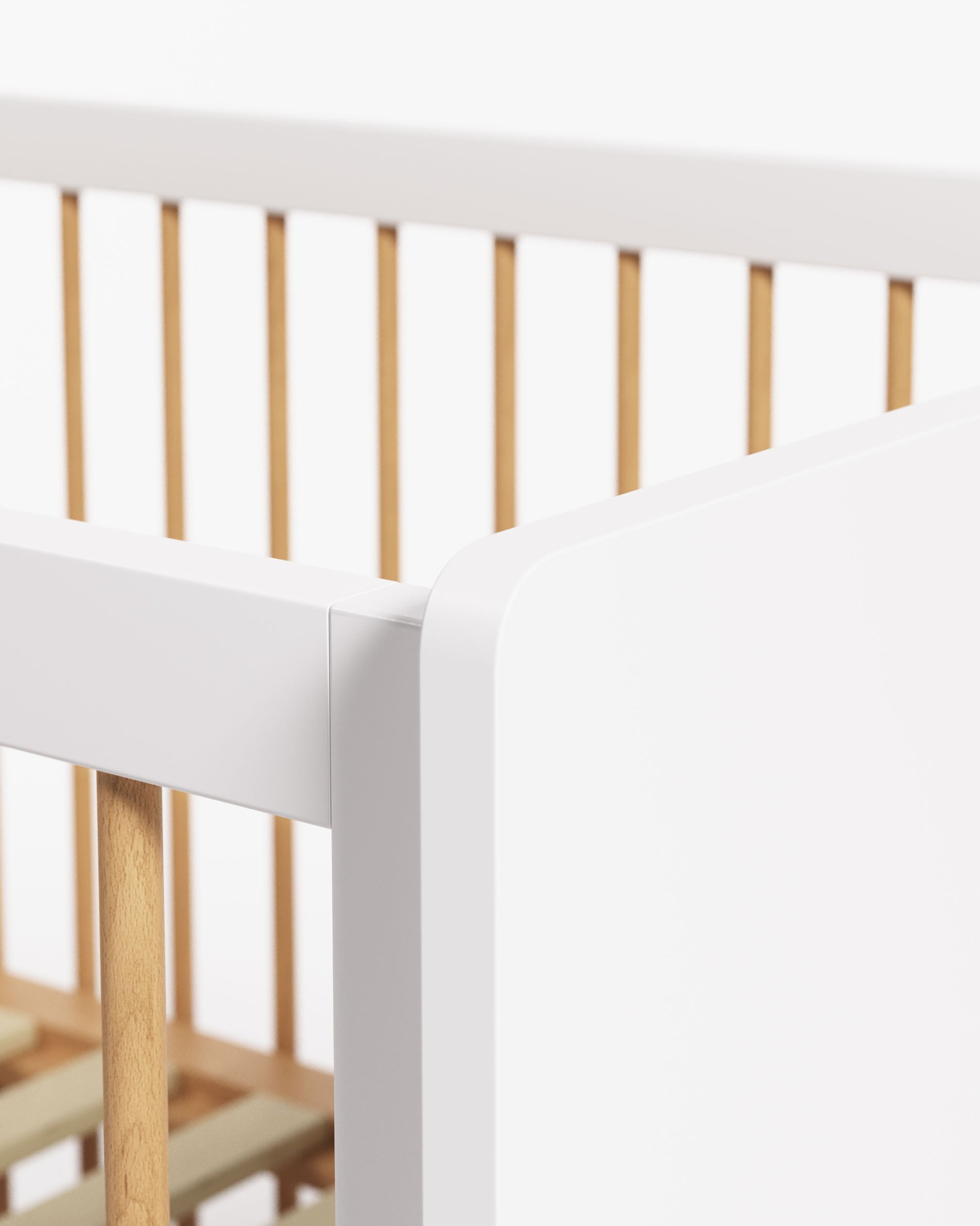 Entdecken Sie das Maralis mitwachsende Bett von Kave Home: robustes Buchenholz, modernes Design, sicher und anpassbar für jedes Kinderzimmer.
