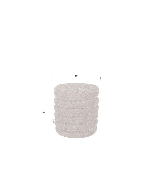 Fern Hocker in Schwarz präsentiert im Onlineshop von KAQTU Design AG. Pouf ist von Dutchbone