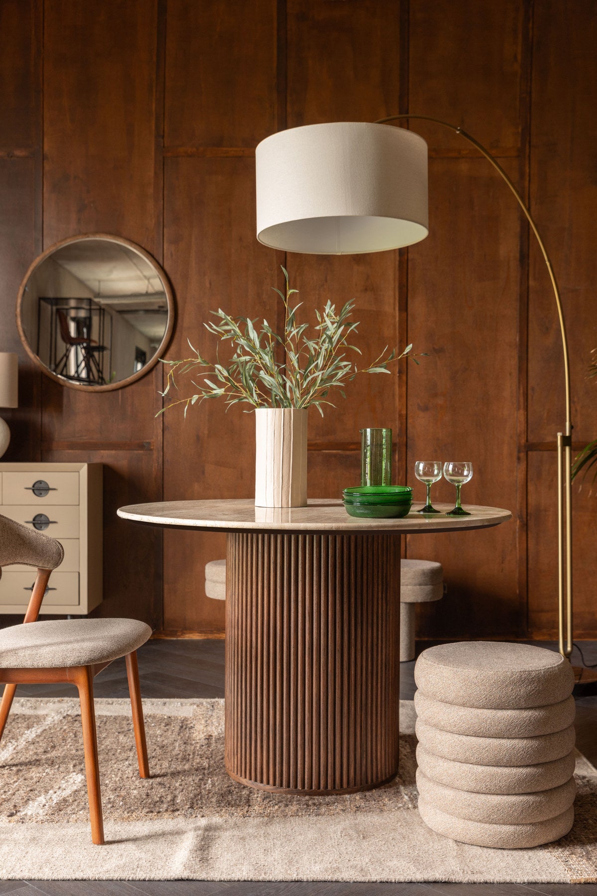 Beistelltisch Arda in Beige präsentiert im Onlineshop von KAQTU Design AG. Beistelltisch ist von Dutchbone