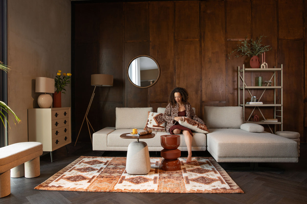 Maron Carpet 160x230 in Rot präsentiert im Onlineshop von KAQTU Design AG. Teppich ist von Dutchbone