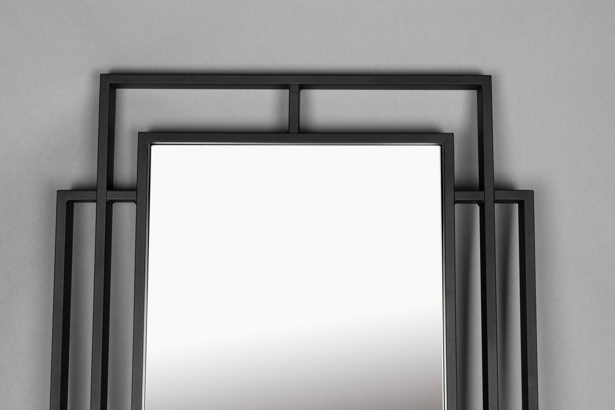 Ramsey Spiegel in Schwarz präsentiert im Onlineshop von KAQTU Design AG. Wandspiegel ist von Dutchbone