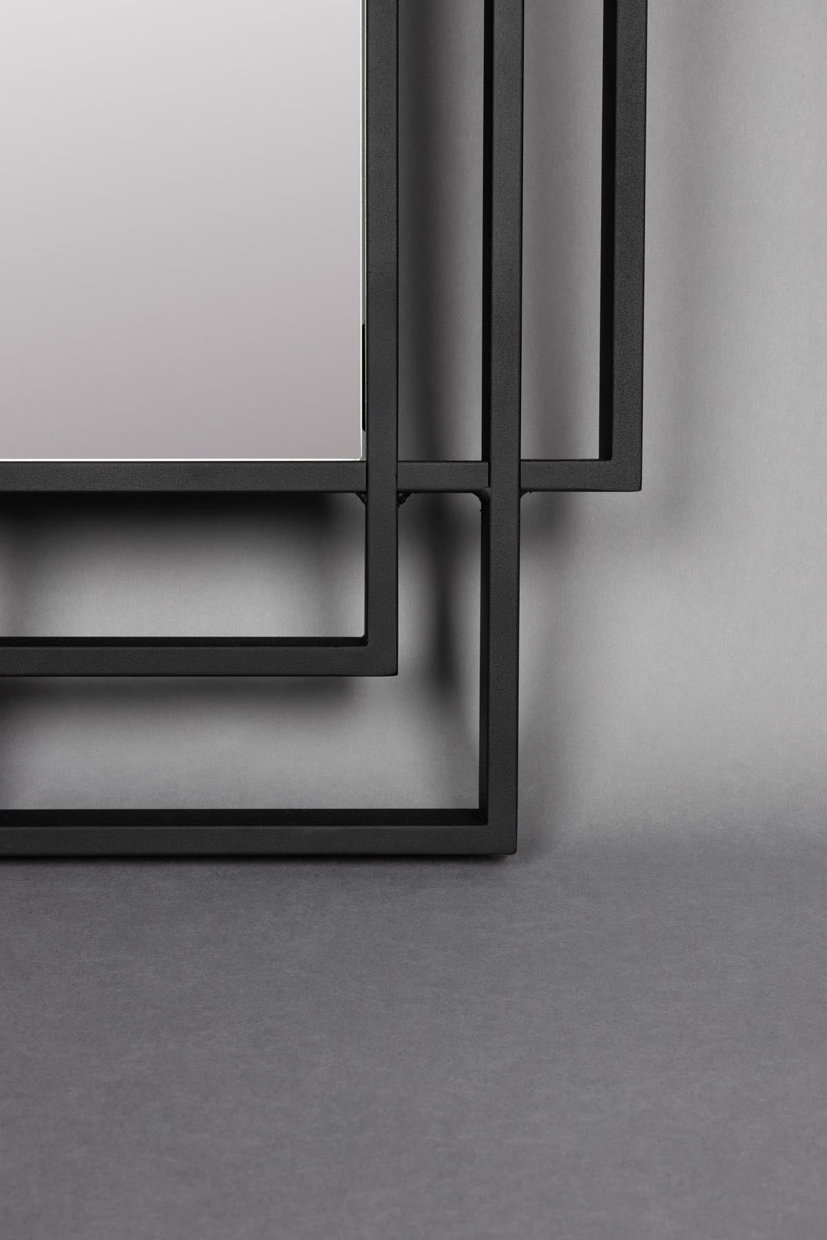 Ramsey Spiegel in Schwarz präsentiert im Onlineshop von KAQTU Design AG. Wandspiegel ist von Dutchbone