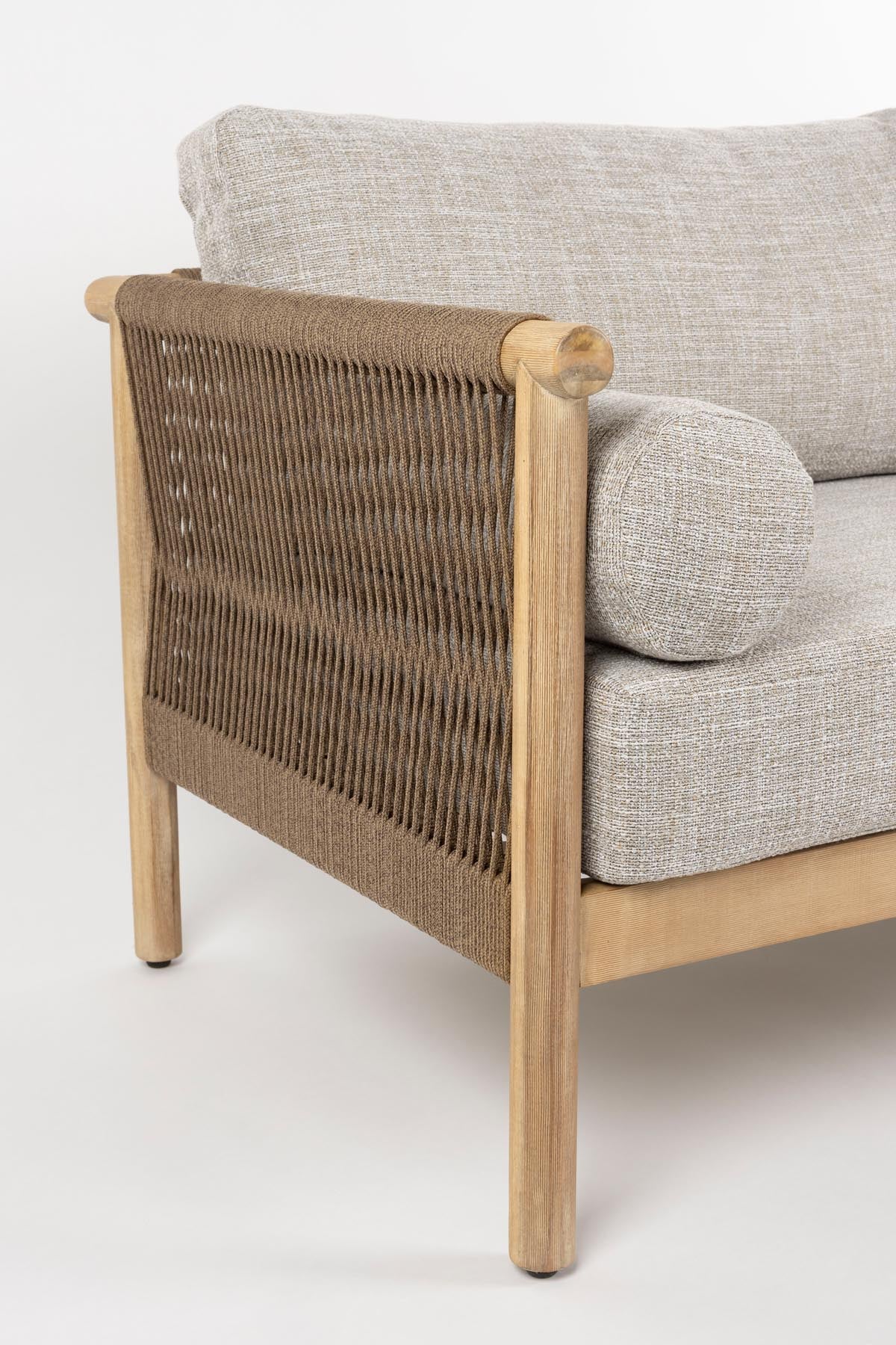 Loungeset Oasis (Sofa + Kaffeetisch + 2 Liegestühle) in Beige präsentiert im Onlineshop von KAQTU Design AG. Loungeset ist von Dutchbone