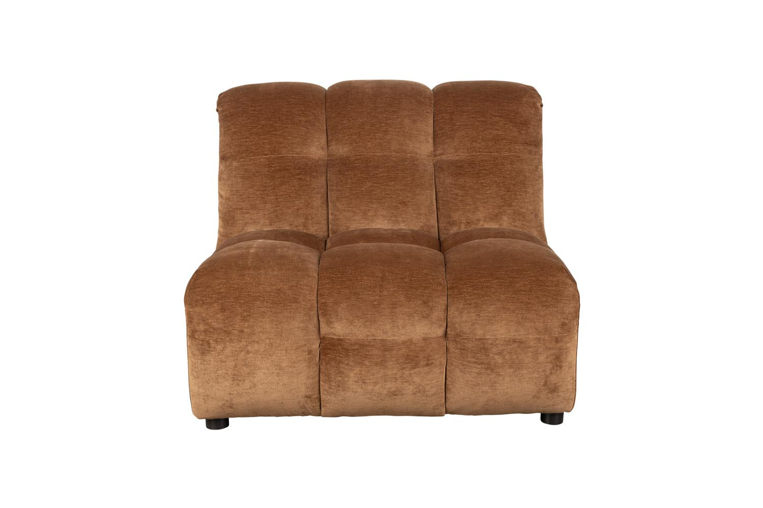 Sofa Element Hackman ohne Arm in Cognac präsentiert im Onlineshop von KAQTU Design AG. Modulares Sofa ist von Dutchbone