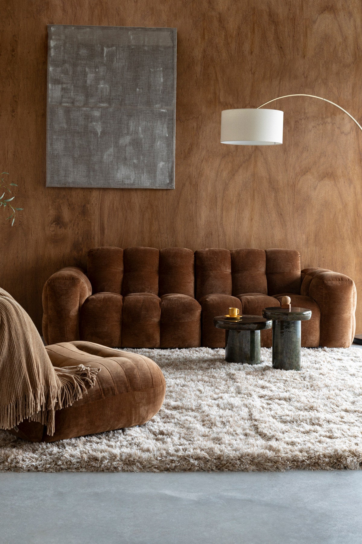 Sofa Hackman 3-Sitzer in Beige präsentiert im Onlineshop von KAQTU Design AG. 3er Sofa ist von Dutchbone