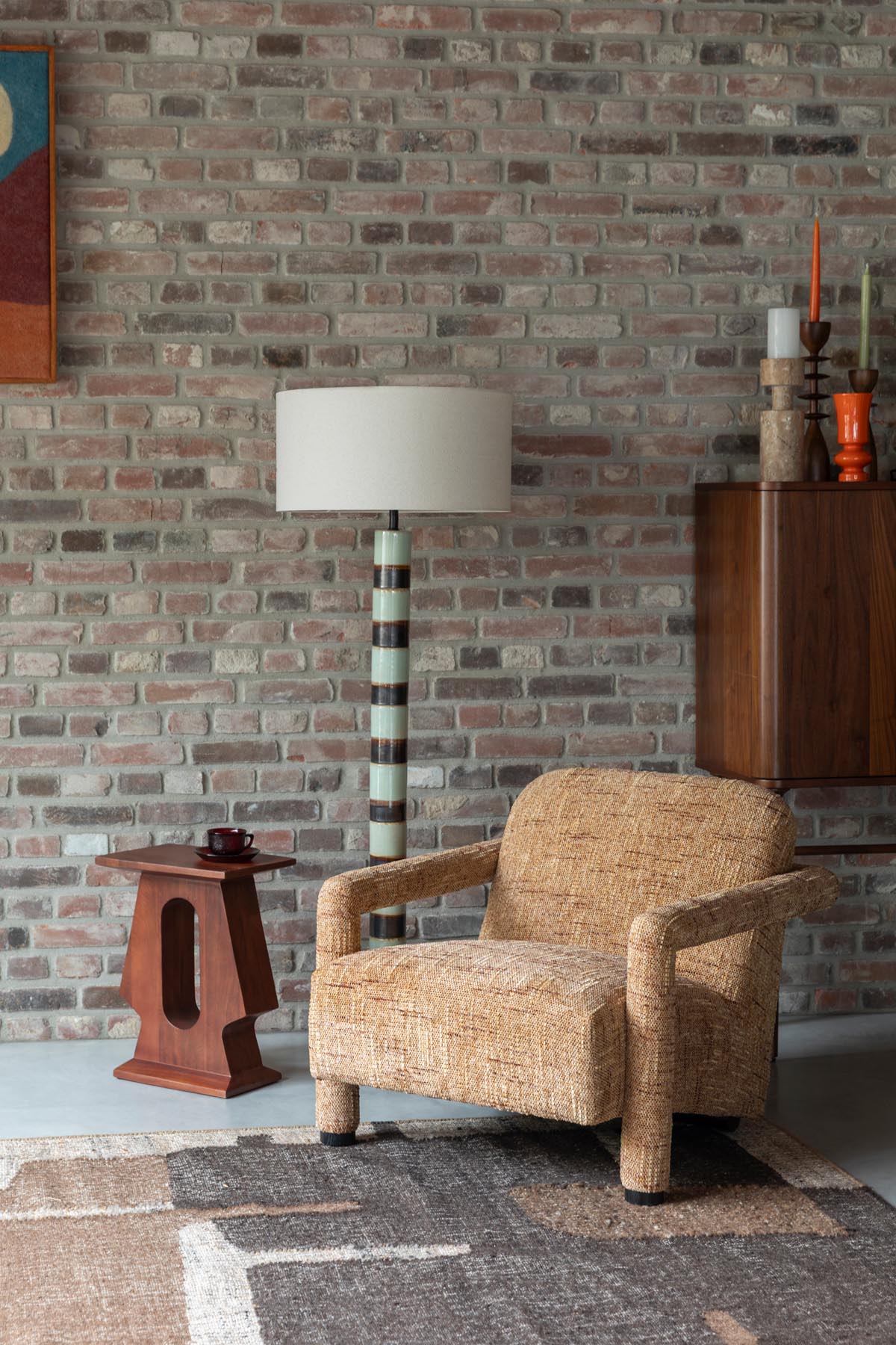 Sessel Kent Ochre in Gelb präsentiert im Onlineshop von KAQTU Design AG. Sessel ist von Dutchbone