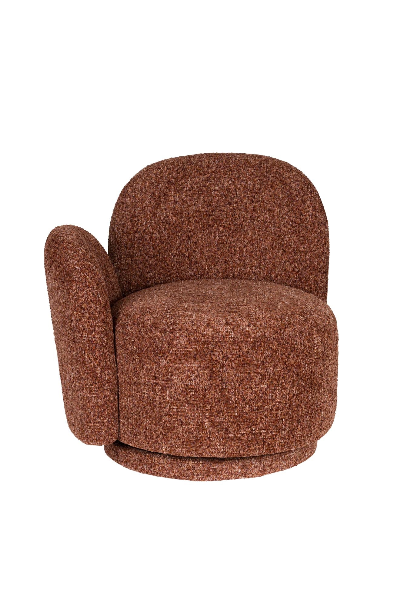 Entdecken Sie den Sessel Rose Bordeaux Red von Dutchbone – ein stilvolles Möbelstück, das Komfort und Eleganz in Ihr Zuhause bringt.