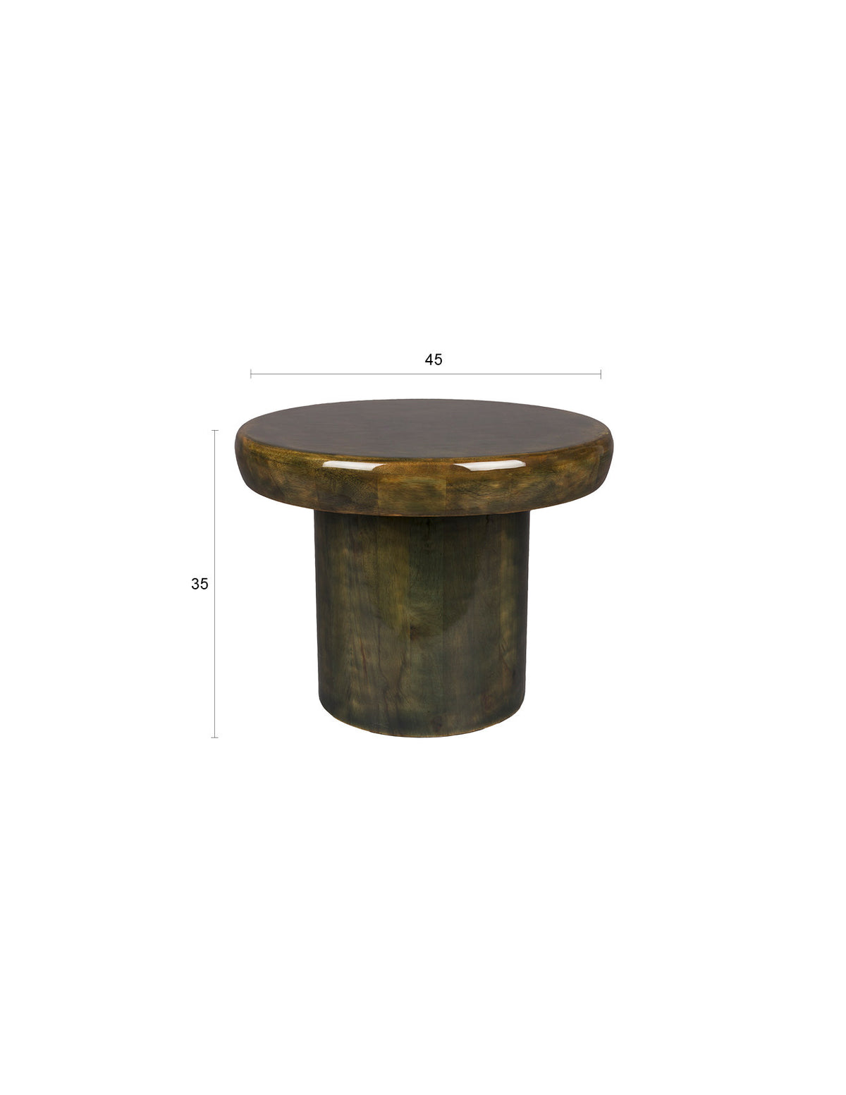 Beistelltisch Mush L in Grün präsentiert im Onlineshop von KAQTU Design AG. Beistelltisch ist von Dutchbone