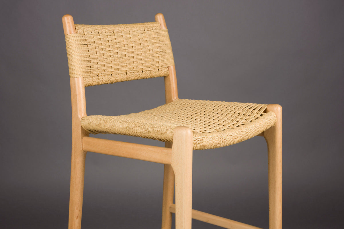 Barstuhl Cecile in Natural präsentiert im Onlineshop von KAQTU Design AG. Barstuhl ist von Dutchbone