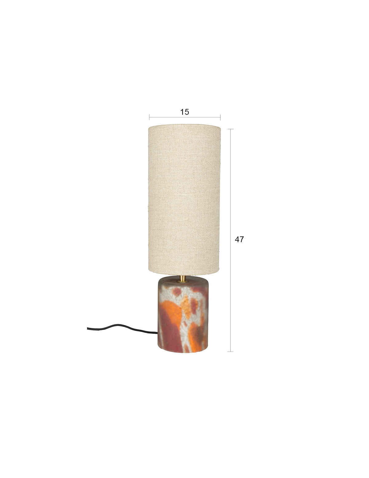 Tischleuchte Earl in Mehrfarbig präsentiert im Onlineshop von KAQTU Design AG. Tischleuchte ist von Dutchbone
