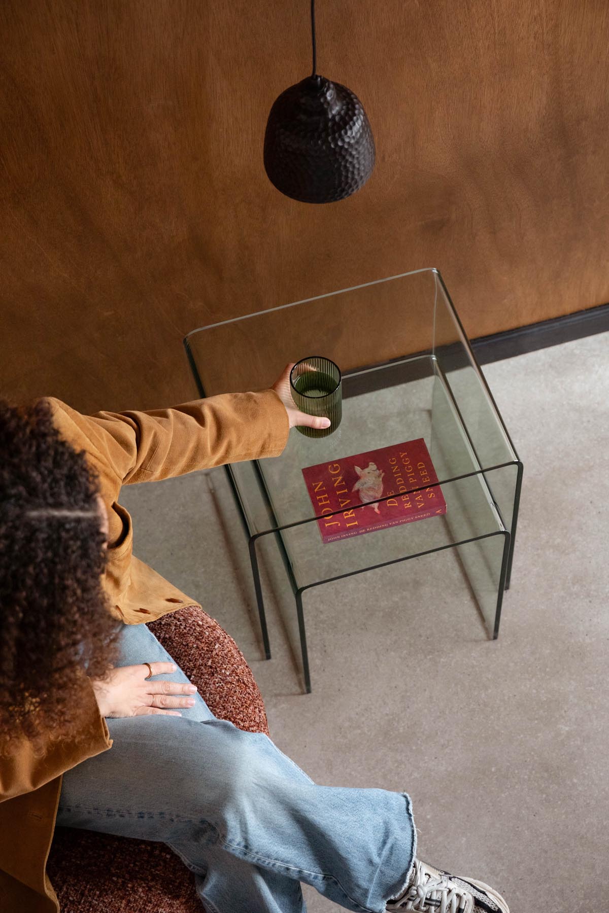 Pendelleuchte Marnix in Braun präsentiert im Onlineshop von KAQTU Design AG. Pendelleuchte ist von Dutchbone