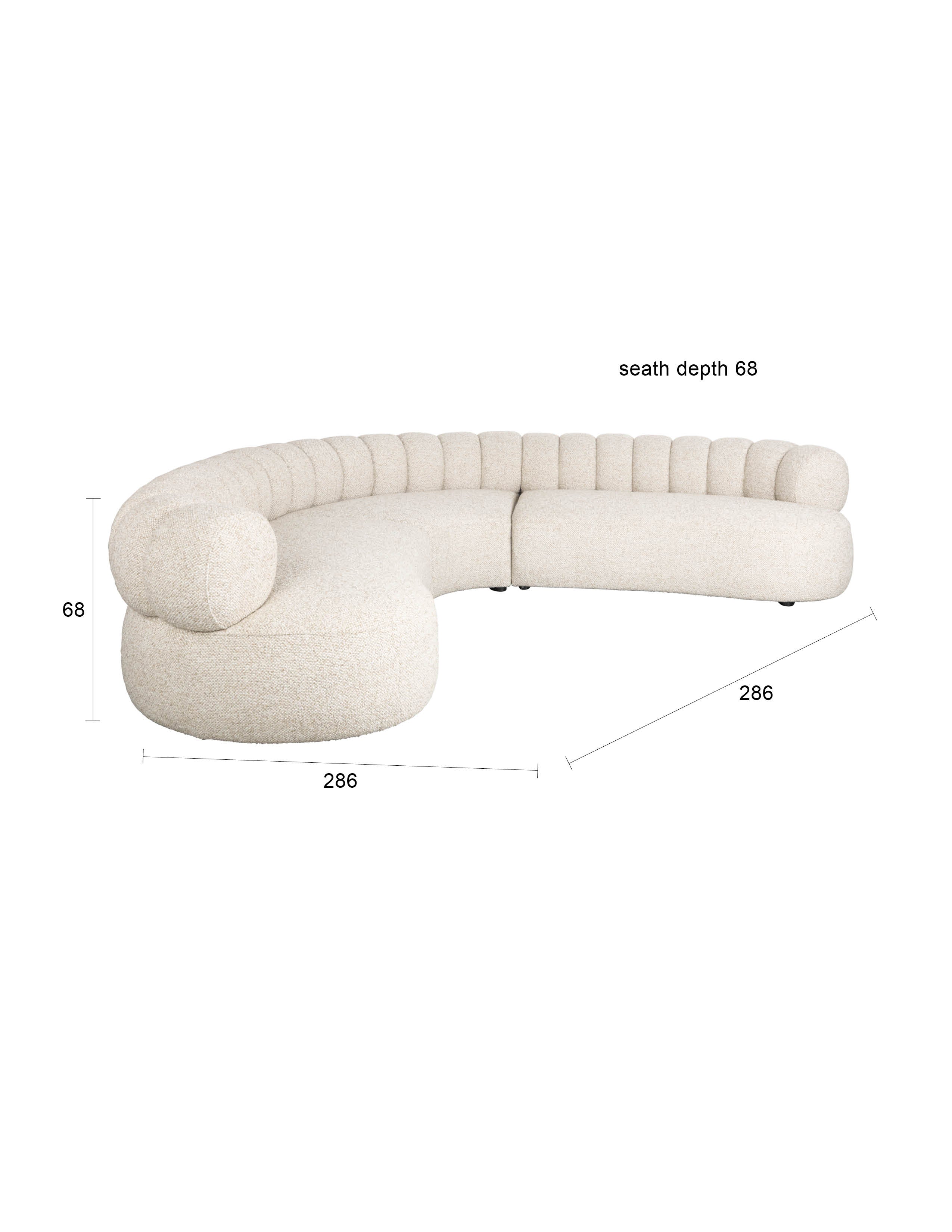 Bank Elroy in Braun präsentiert im Onlineshop von KAQTU Design AG. Sitzbank ist von Dutchbone