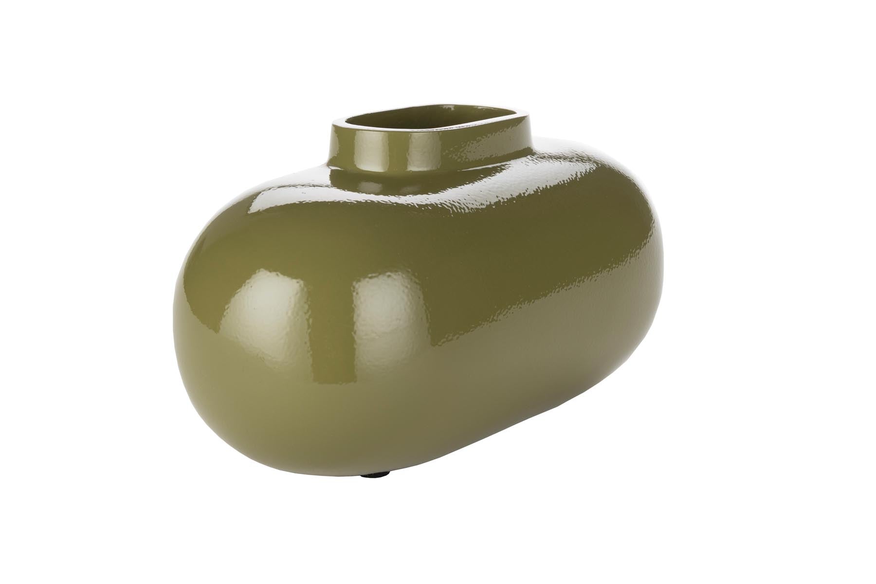Vase Droplet in Grün präsentiert im Onlineshop von KAQTU Design AG. Vase ist von Dutchbone