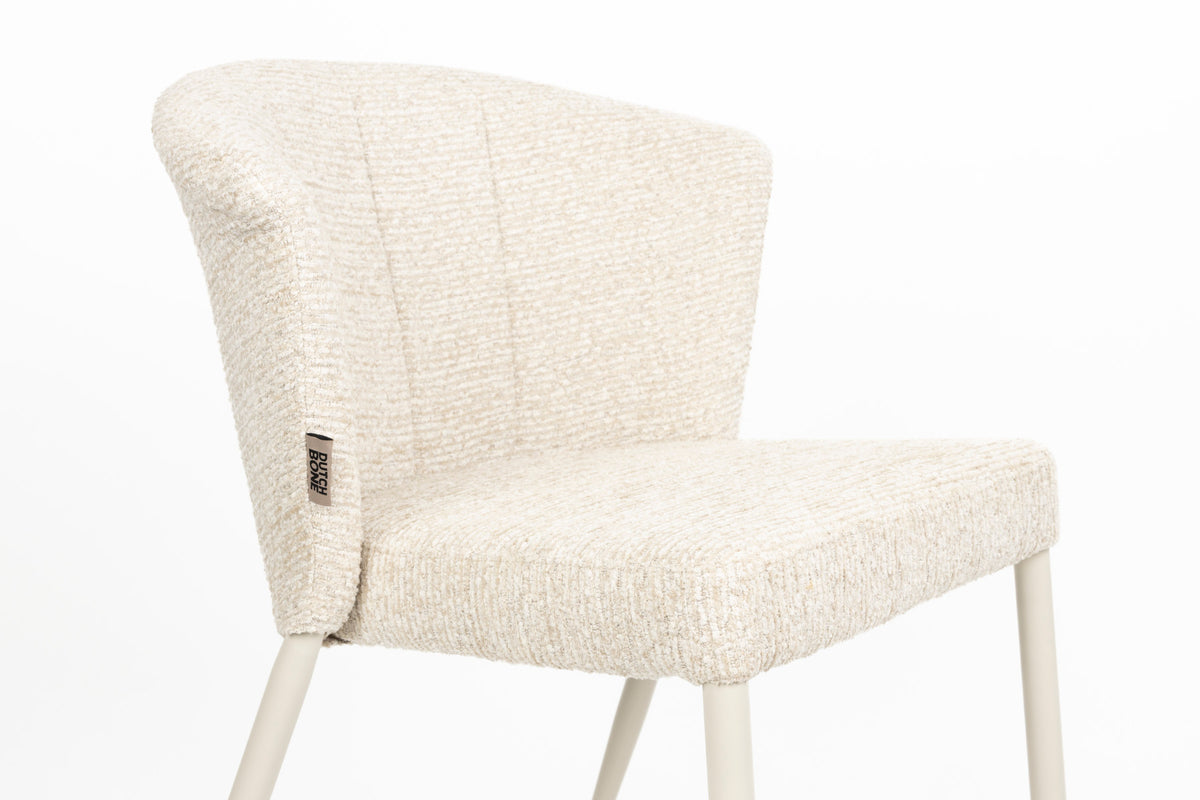 Stuhl Georgia in Beige präsentiert im Onlineshop von KAQTU Design AG. Stuhl ist von Dutchbone