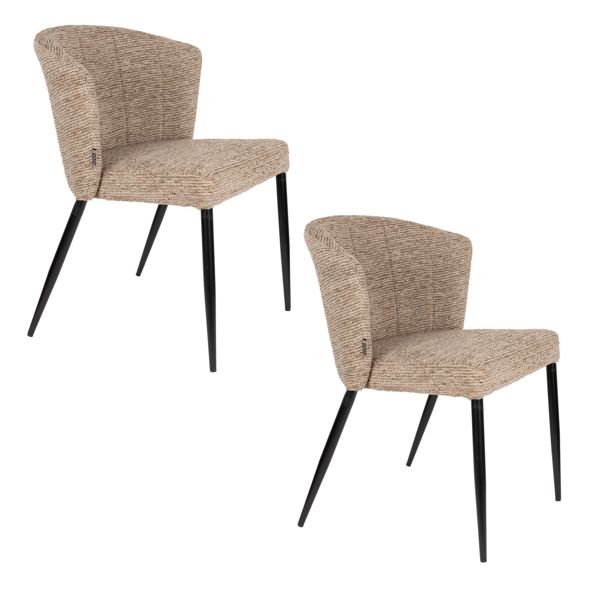 Stuhl Georgia in Braun präsentiert im Onlineshop von KAQTU Design AG. Stuhl ist von Dutchbone