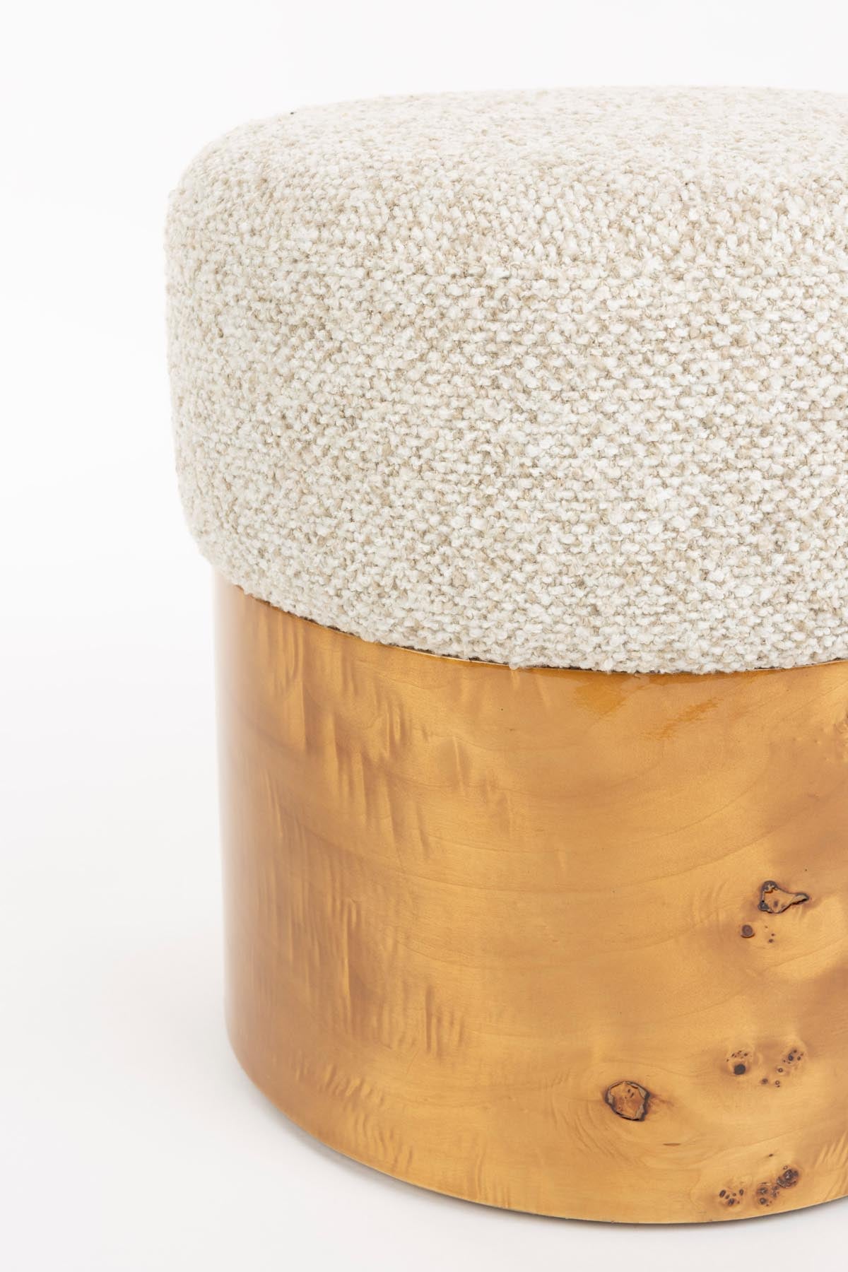 Stuhl Burlin in Beige präsentiert im Onlineshop von KAQTU Design AG. Hocker ist von Dutchbone