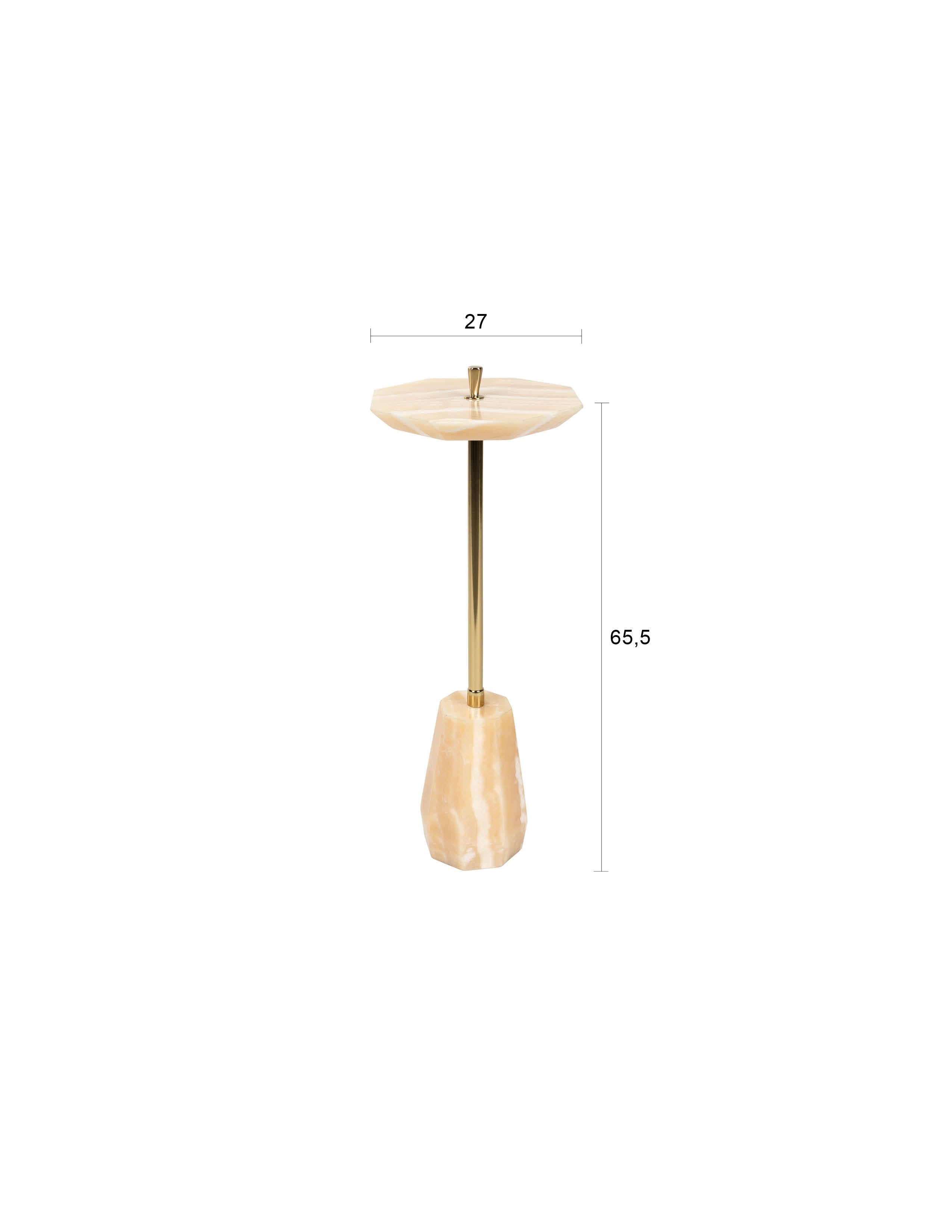Beistelltisch Onno in Gelb präsentiert im Onlineshop von KAQTU Design AG. Beistelltisch ist von Dutchbone