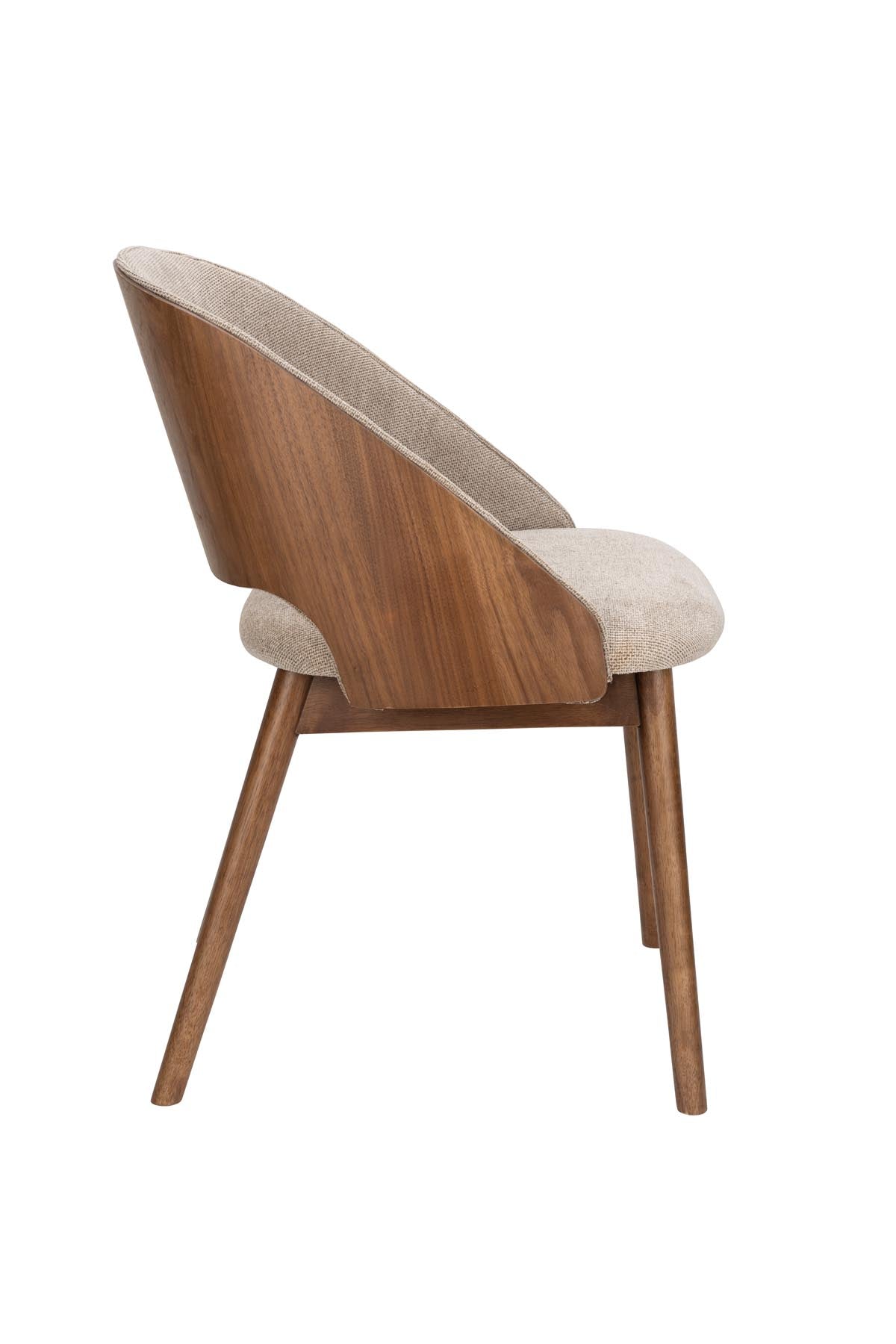 Stuhl Velore in Beige präsentiert im Onlineshop von KAQTU Design AG. Stuhl ist von Dutchbone