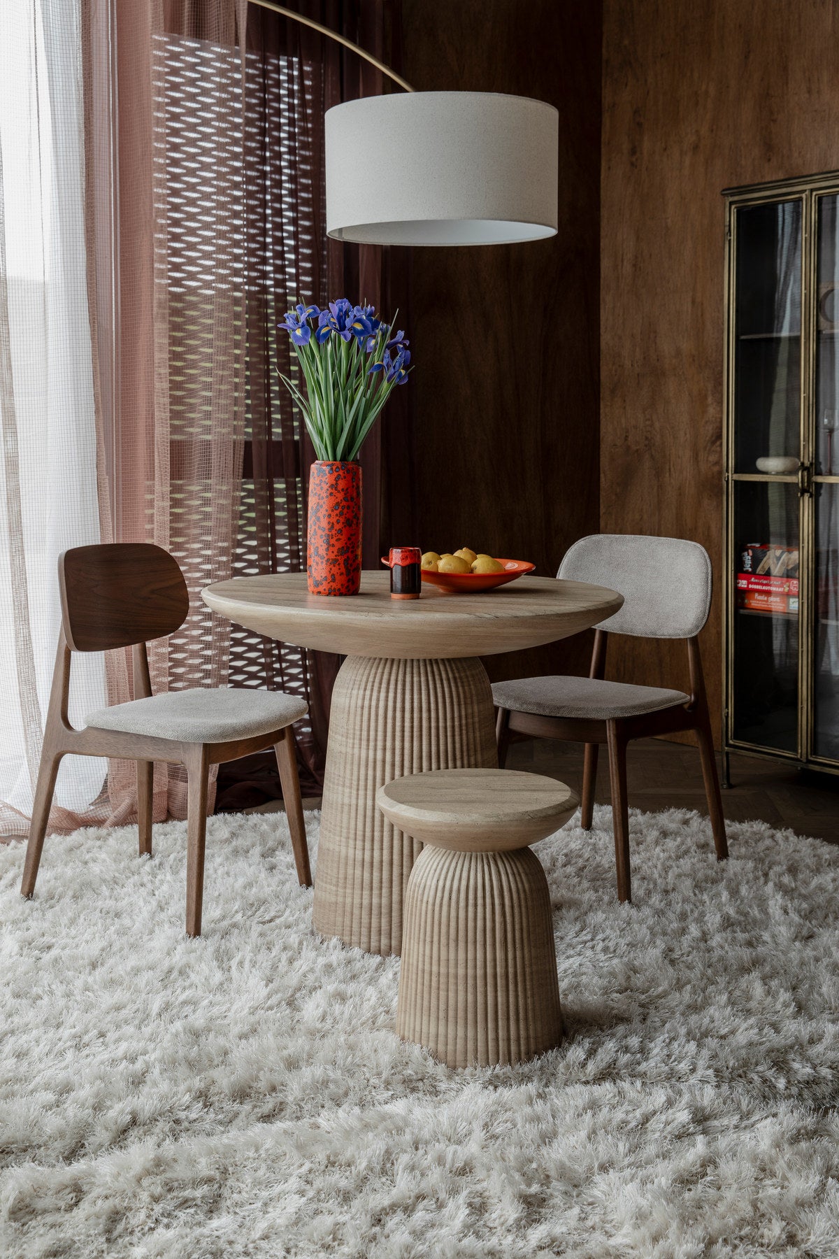 Stuhl Marais in Braun-Beige präsentiert im Onlineshop von KAQTU Design AG. Stuhl ist von Dutchbone