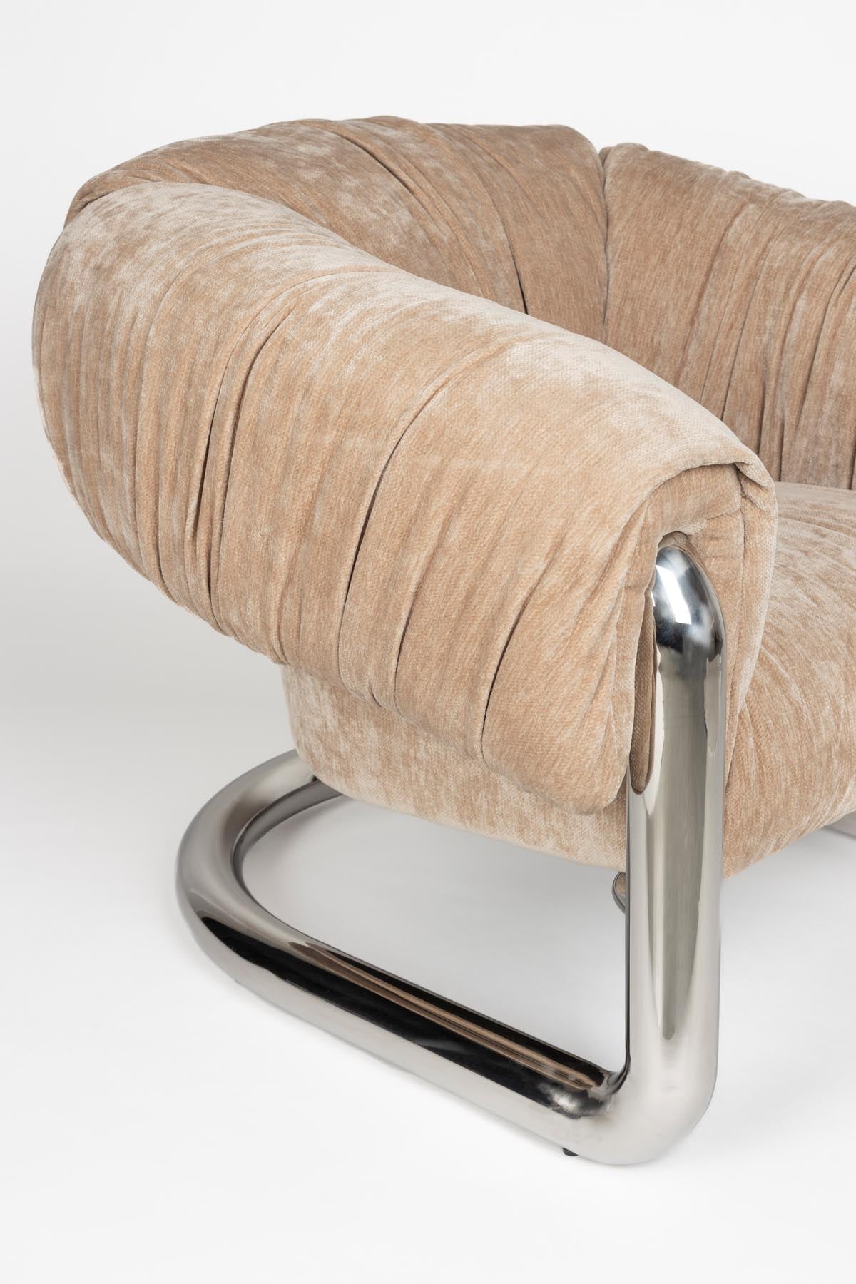 Sessel Marly in Silber präsentiert im Onlineshop von KAQTU Design AG. Sessel ist von Dutchbone