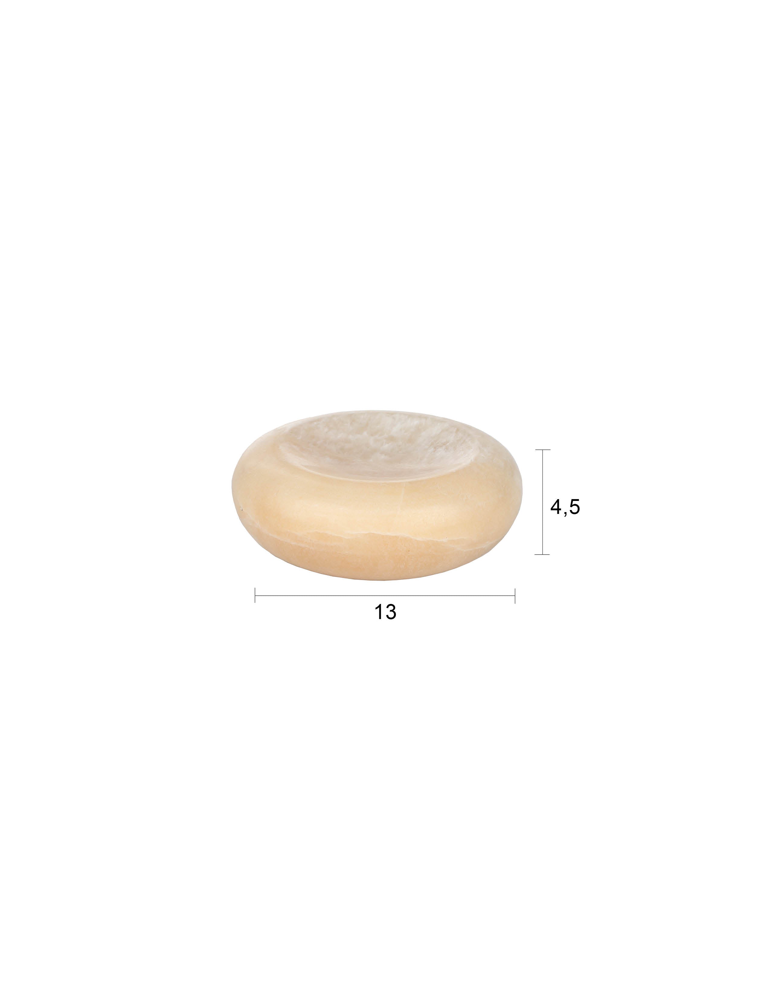 Tisch Onno in Gelb präsentiert im Onlineshop von KAQTU Design AG. Schale ist von Dutchbone