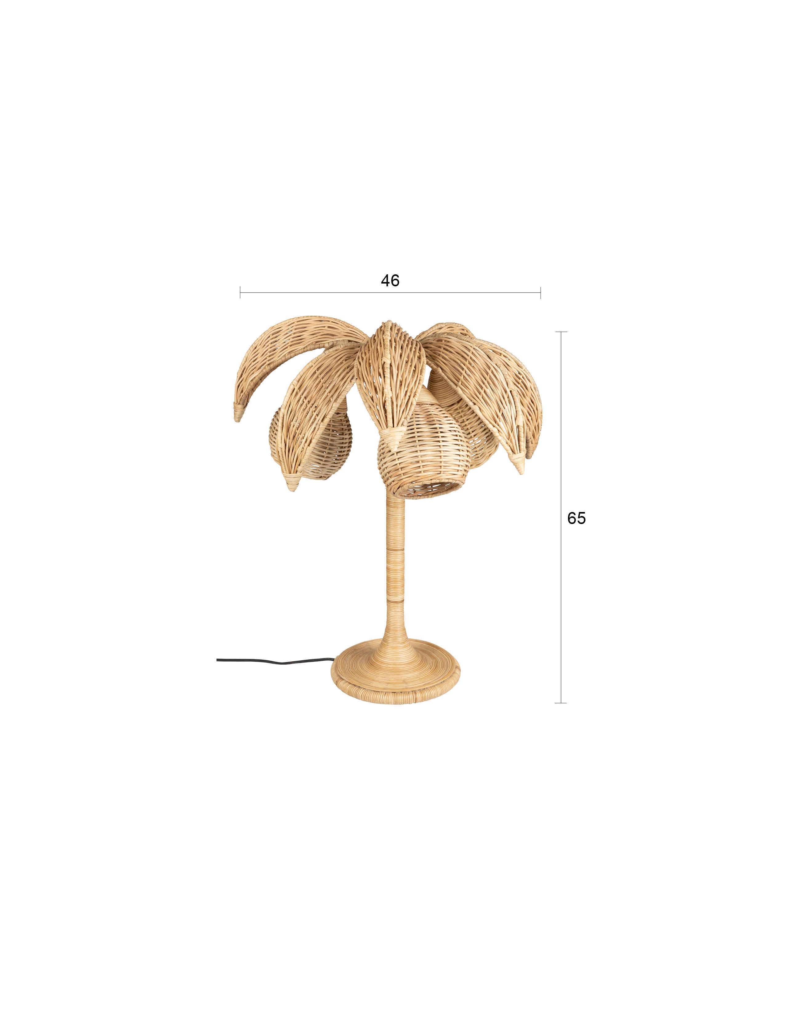 Tischlampe Palmtree in Braun präsentiert im Onlineshop von KAQTU Design AG. Tischleuchte ist von Dutchbone