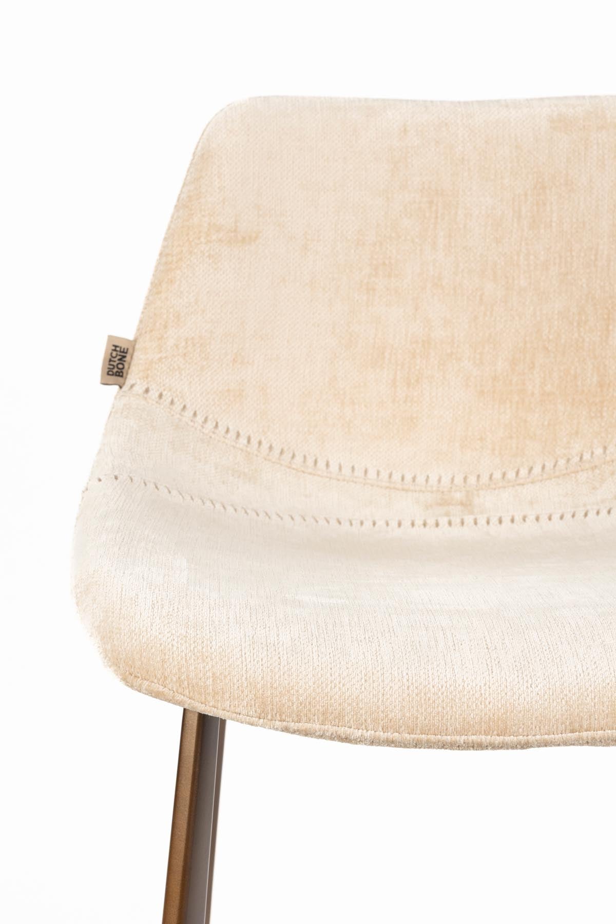 Barhocker Franky in Beige präsentiert im Onlineshop von KAQTU Design AG. Barstuhl ist von Dutchbone