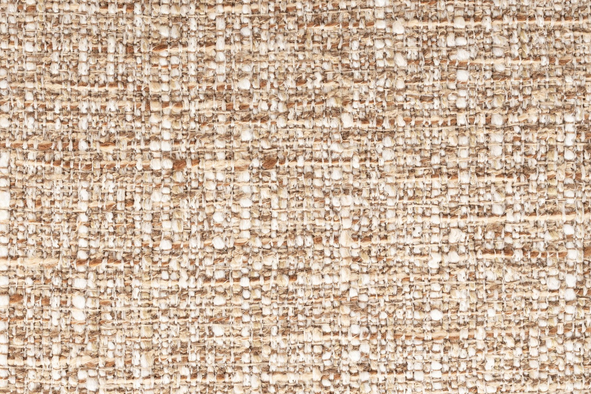 Beige gepolsterter Barstuhl mit Armlehne von Dutchbone, runde Form, Polyester-Sitzfläche und drehbares Stahlgestell im Bar-Design.