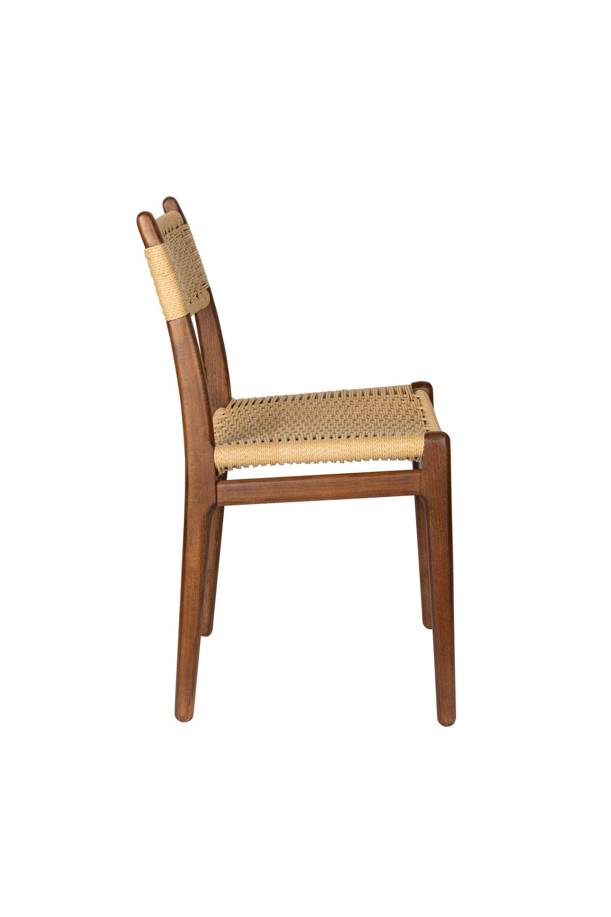 Stuhl Cecile in Braun präsentiert im Onlineshop von KAQTU Design AG. Stuhl ist von Dutchbone