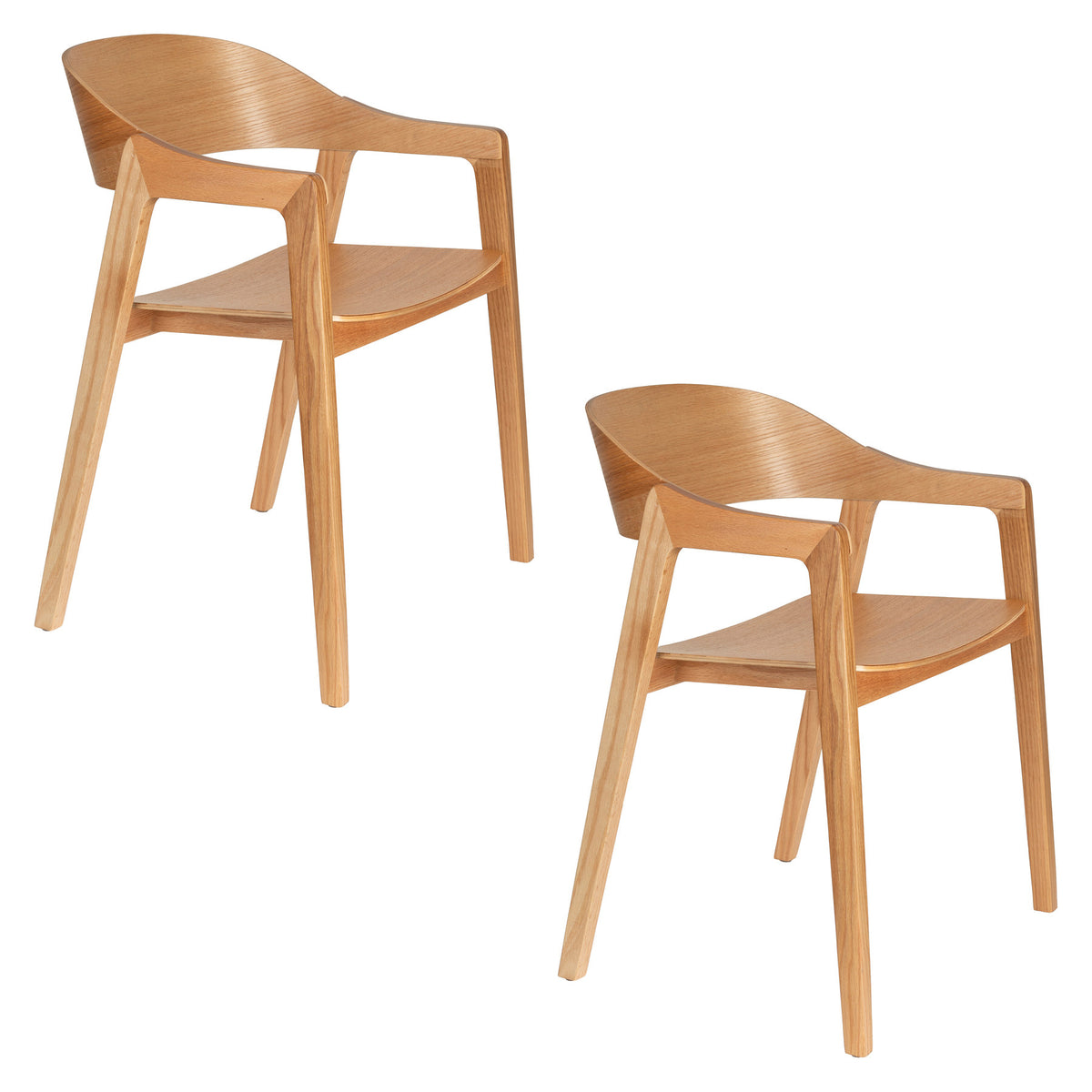 Stuhl Westlake in Natural präsentiert im Onlineshop von KAQTU Design AG. Stuhl mit Armlehne ist von Dutchbone