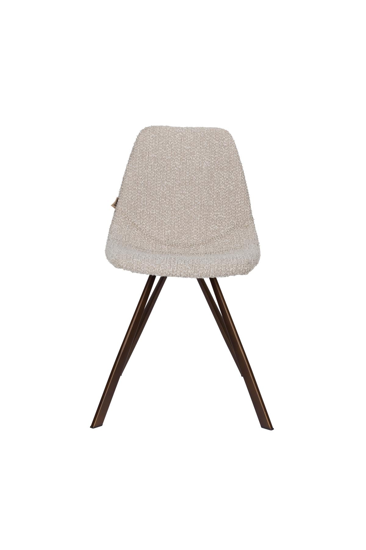 Franky Stuhl Bouclé in Schwarz präsentiert im Onlineshop von KAQTU Design AG. Stuhl ist von Dutchbone