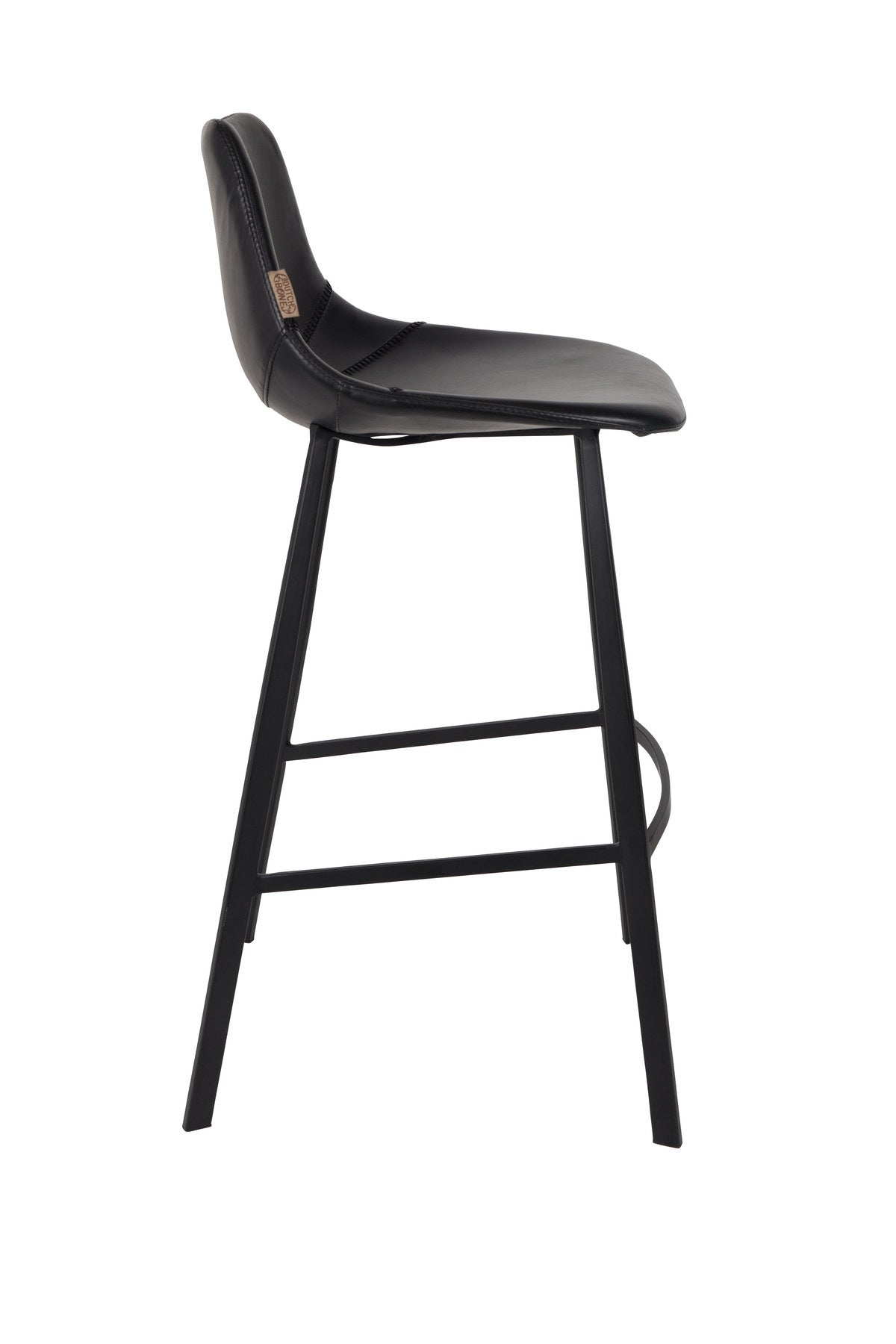 Barstuhl Franky in Schwarz / Kunstleder präsentiert im Onlineshop von KAQTU Design AG. Barstuhl ist von Dutchbone