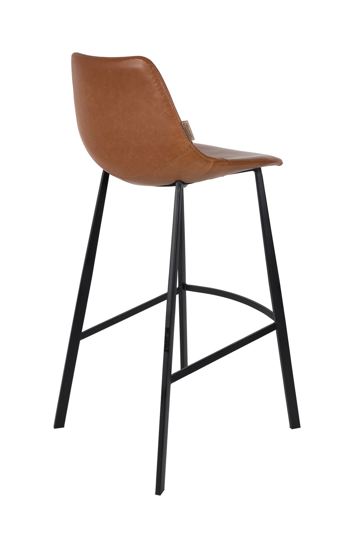 Barstuhl Franky in Braun / Kunstleder präsentiert im Onlineshop von KAQTU Design AG. Barstuhl ist von Dutchbone