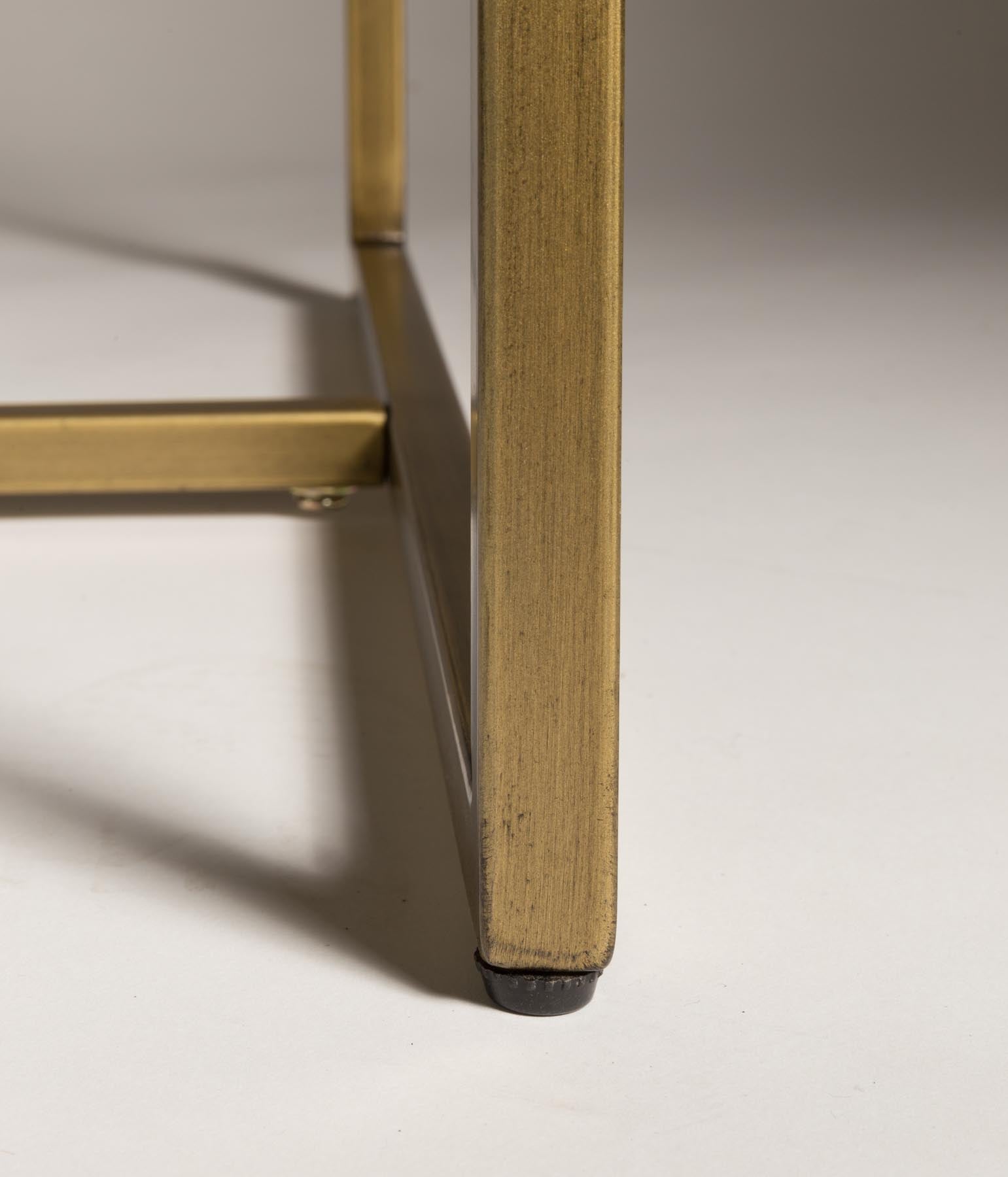Tisch Class in Braun/Messing präsentiert im Onlineshop von KAQTU Design AG. Esstisch ist von Dutchbone
