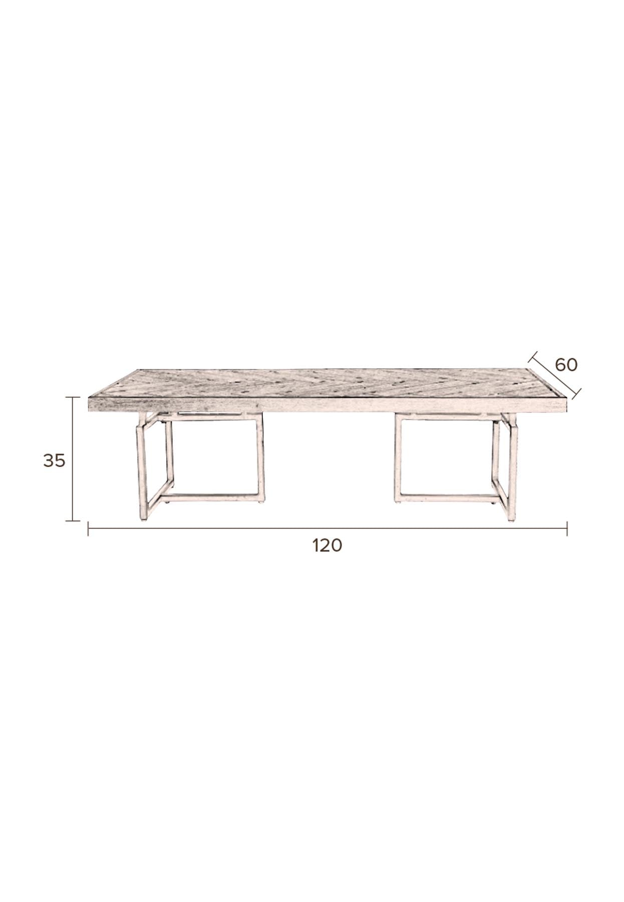 Beistelltisch Class in Braun/Messing präsentiert im Onlineshop von KAQTU Design AG. Beistelltisch ist von Dutchbone