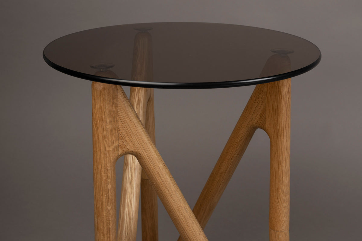 Beistelltisch Naia in Dunkelgrau / Natur präsentiert im Onlineshop von KAQTU Design AG. Beistelltisch ist von Dutchbone