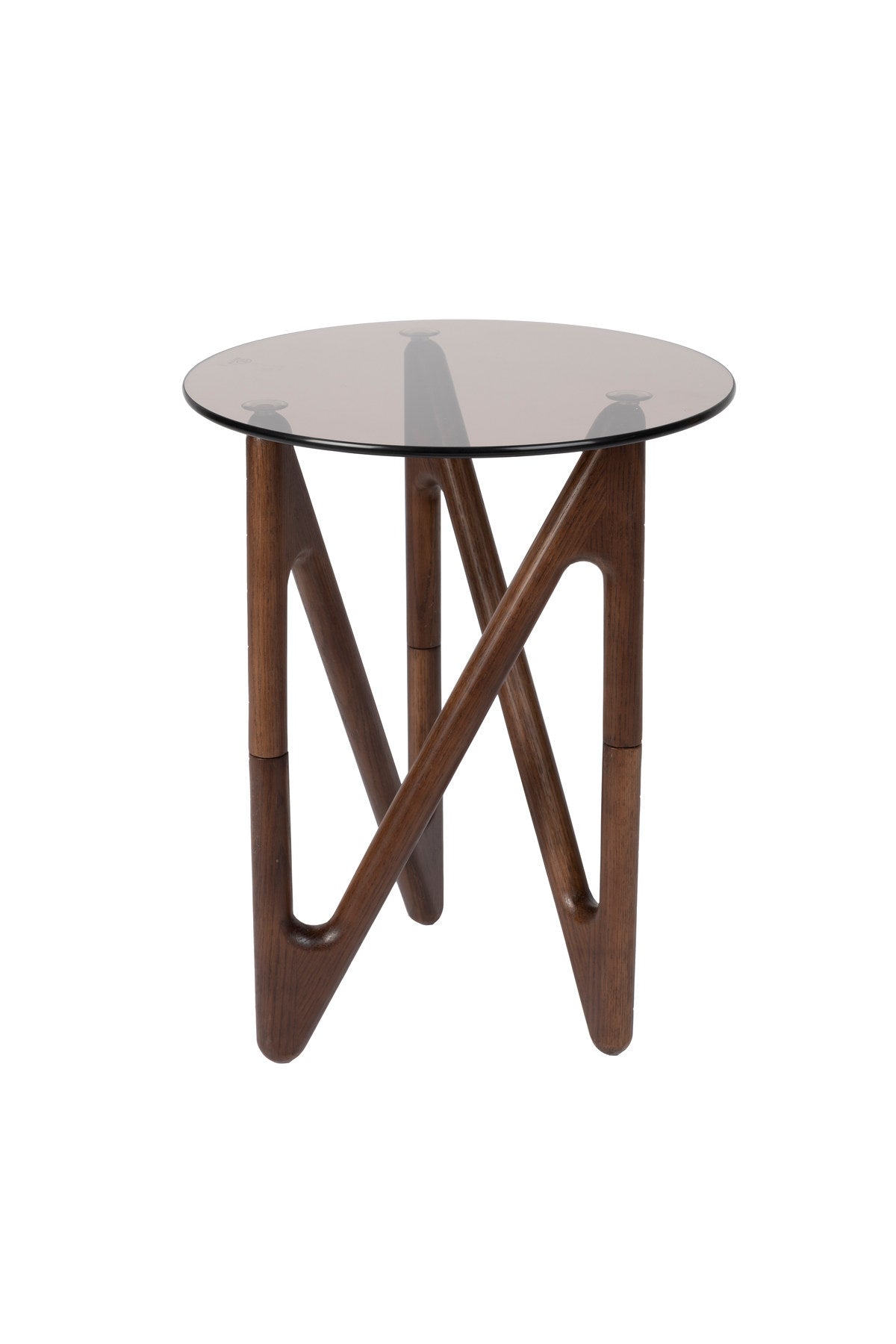Beistelltisch Naia in Dunkelgrau / Walnuss präsentiert im Onlineshop von KAQTU Design AG. Beistelltisch ist von Dutchbone