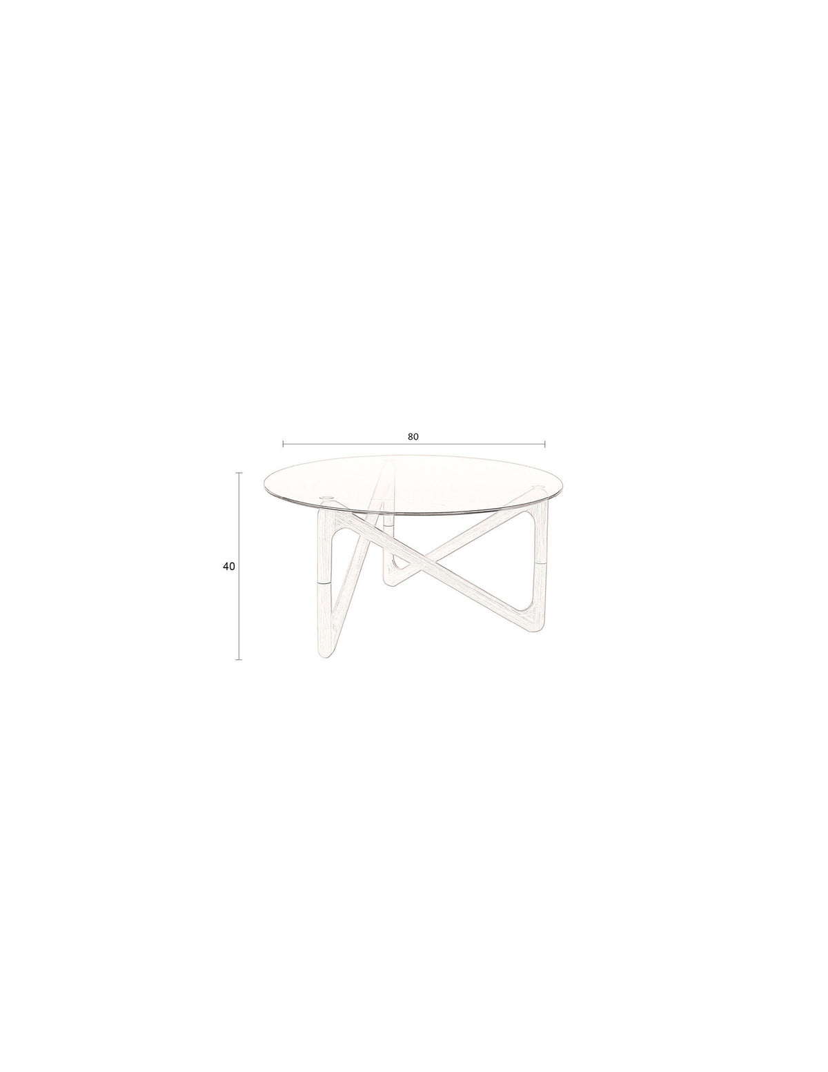 Kaffeetisch Naia in Dunkelgrau / Walnuss präsentiert im Onlineshop von KAQTU Design AG. Couchtisch ist von Dutchbone