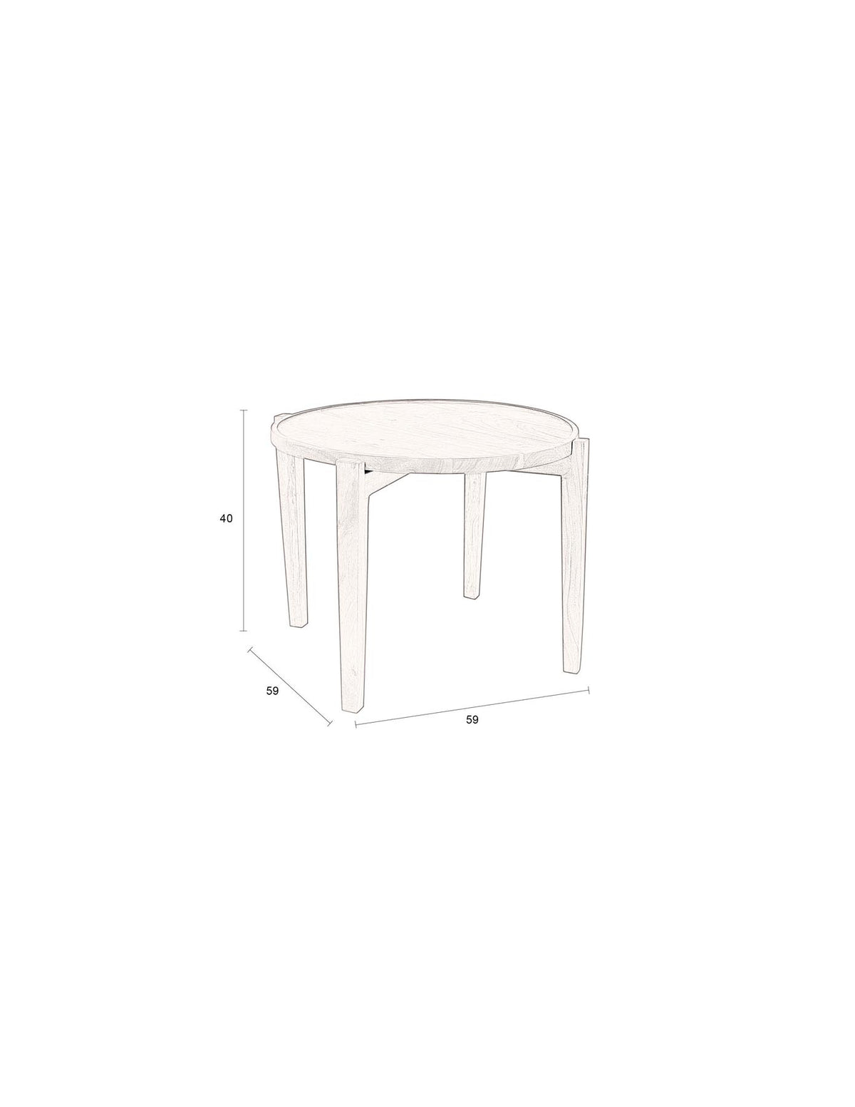 Coffee Table Shane in Braun präsentiert im Onlineshop von KAQTU Design AG. Couchtisch ist von Dutchbone