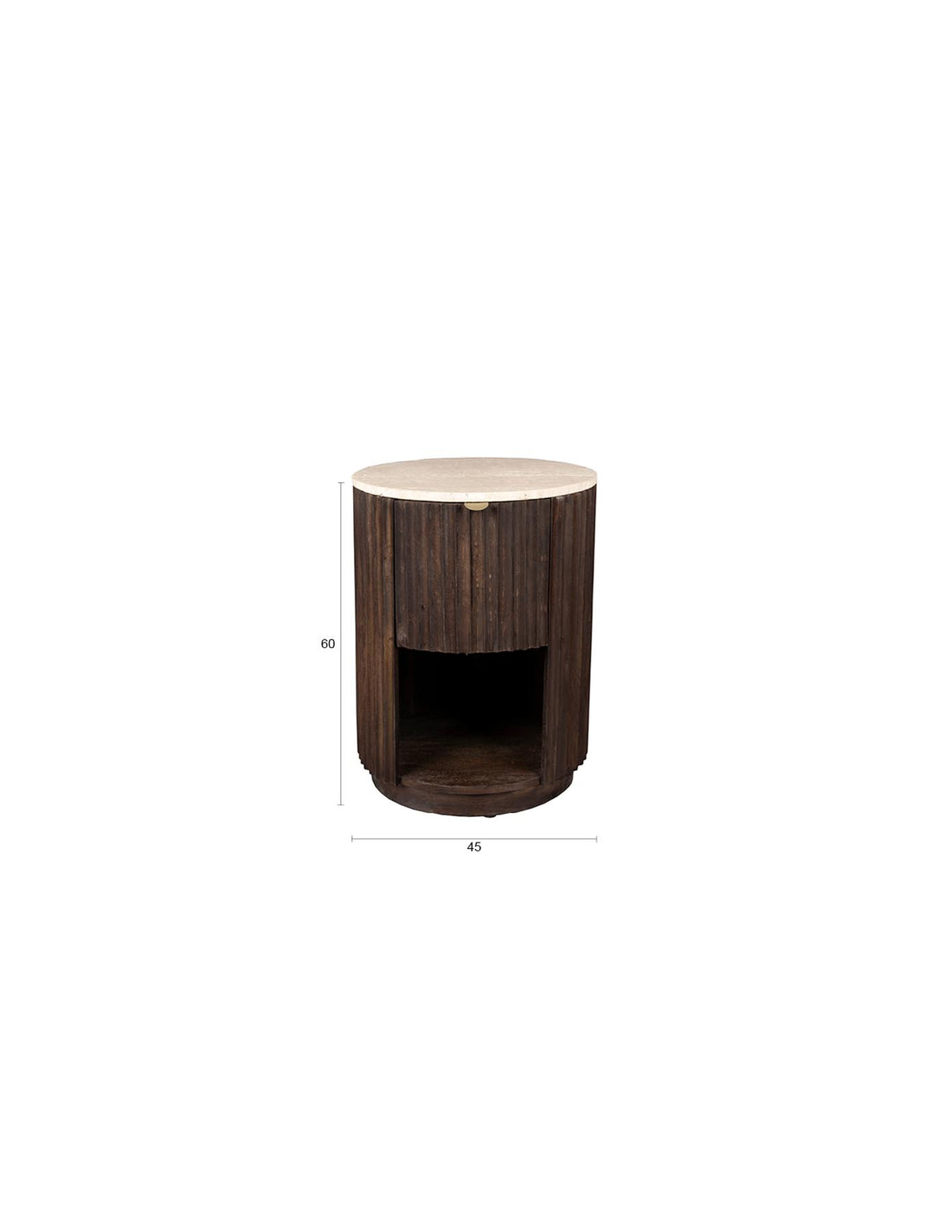 Beistelltisch / Bettgestell Marlow in Braun präsentiert im Onlineshop von KAQTU Design AG. Beistelltisch ist von Dutchbone