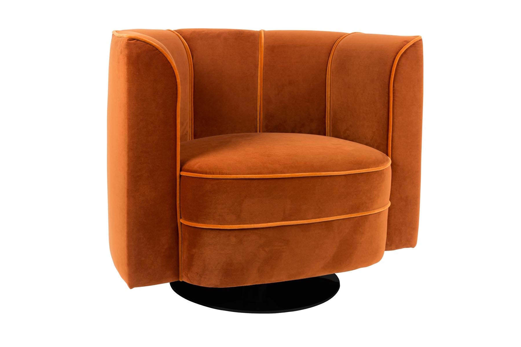 Loungesessel Flower in Orange präsentiert im Onlineshop von KAQTU Design AG. Sessel ist von Dutchbone