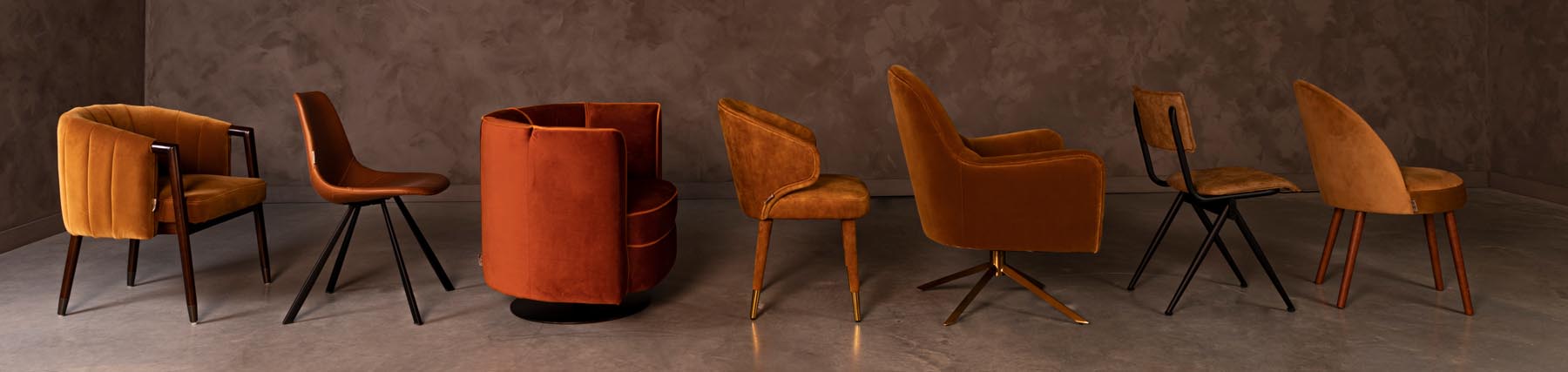 Loungesessel Flower in Orange präsentiert im Onlineshop von KAQTU Design AG. Sessel ist von Dutchbone