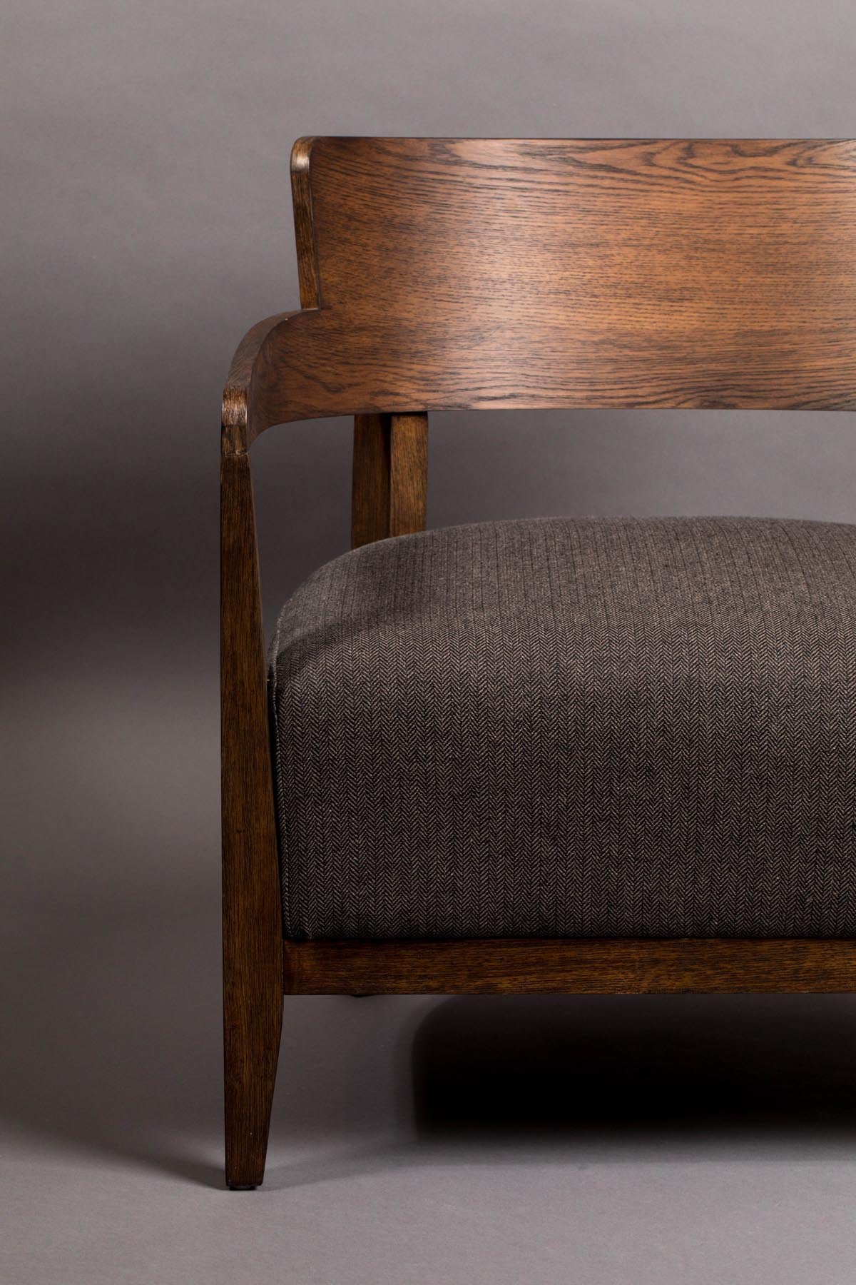 Loungesessel Duran in Grau präsentiert im Onlineshop von KAQTU Design AG. Sessel ist von Dutchbone