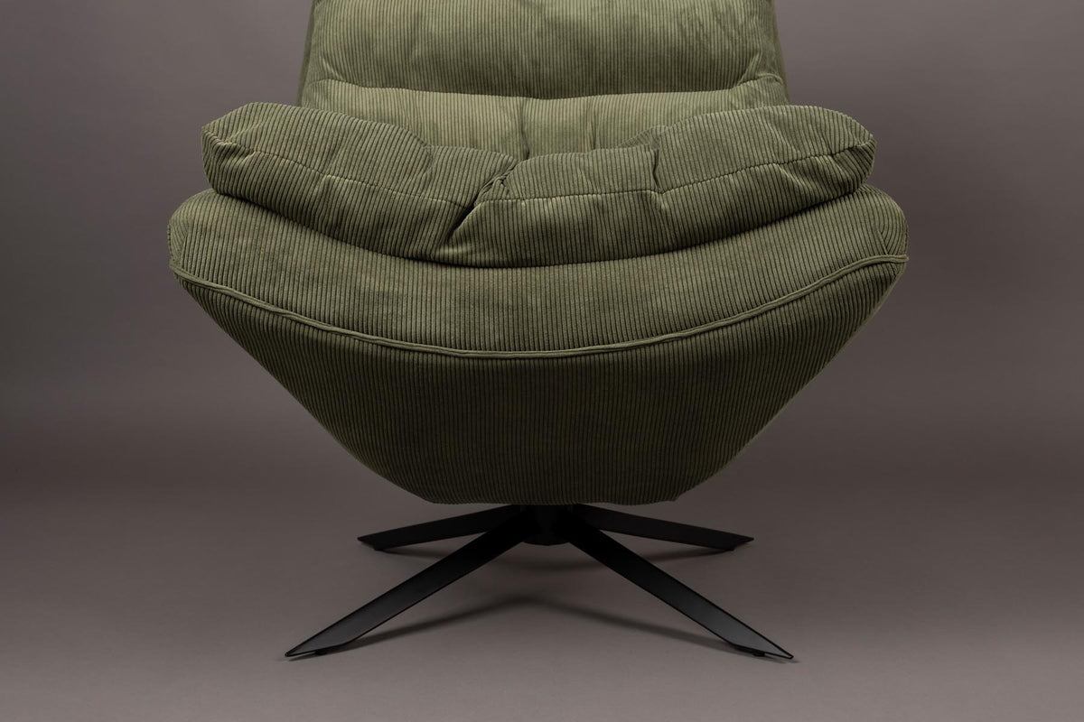 Lounge Chair Vince Green in Grün präsentiert im Onlineshop von KAQTU Design AG. Sessel ist von Dutchbone