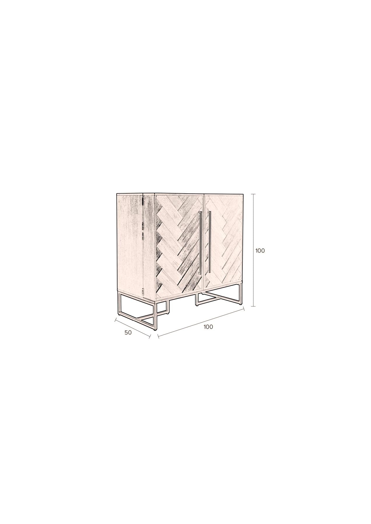 Cabinet Class in Braun präsentiert im Onlineshop von KAQTU Design AG. Cabinet ist von Dutchbone